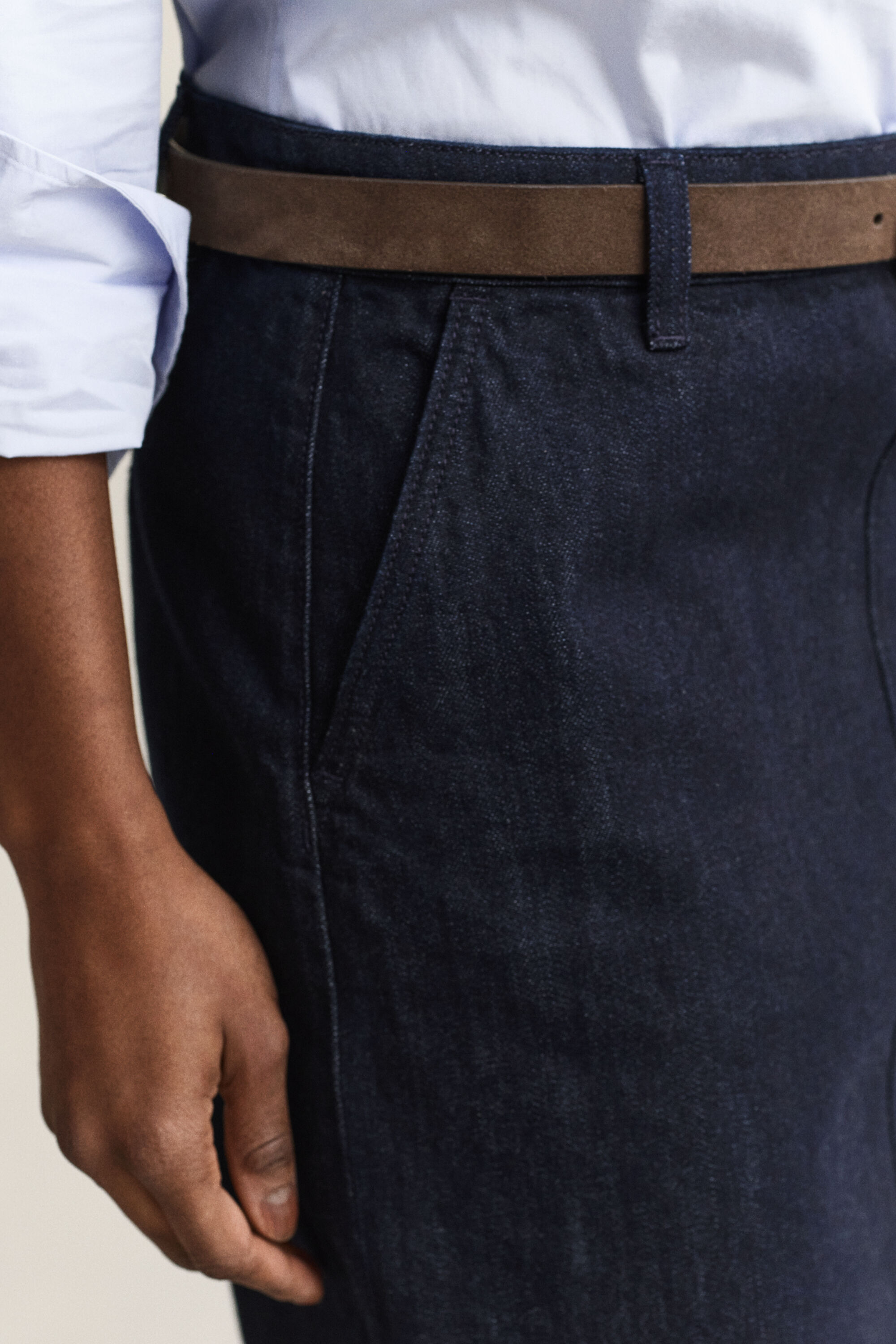 Denim Bleistiftrock