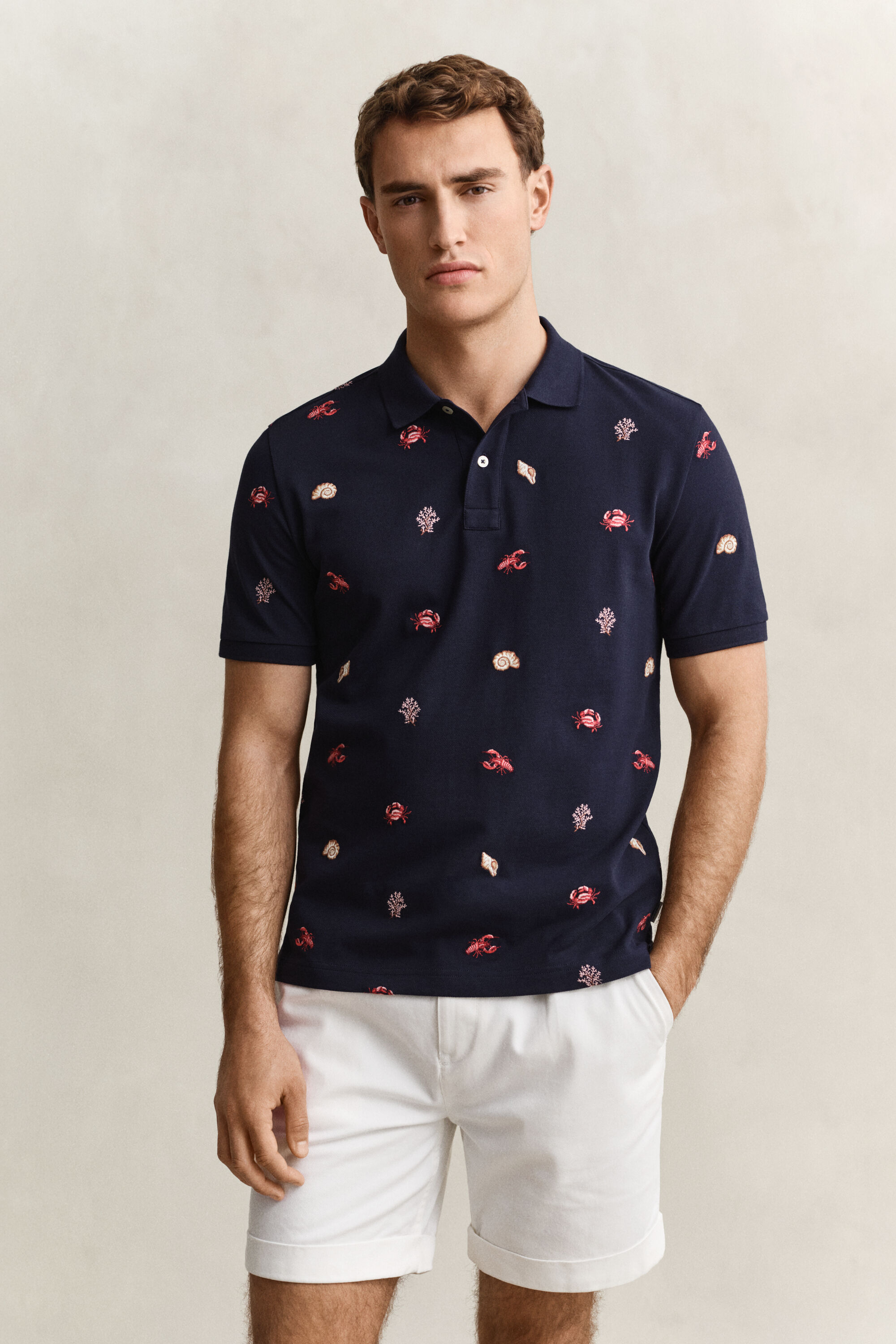 Poloshirt mit Stickerei
