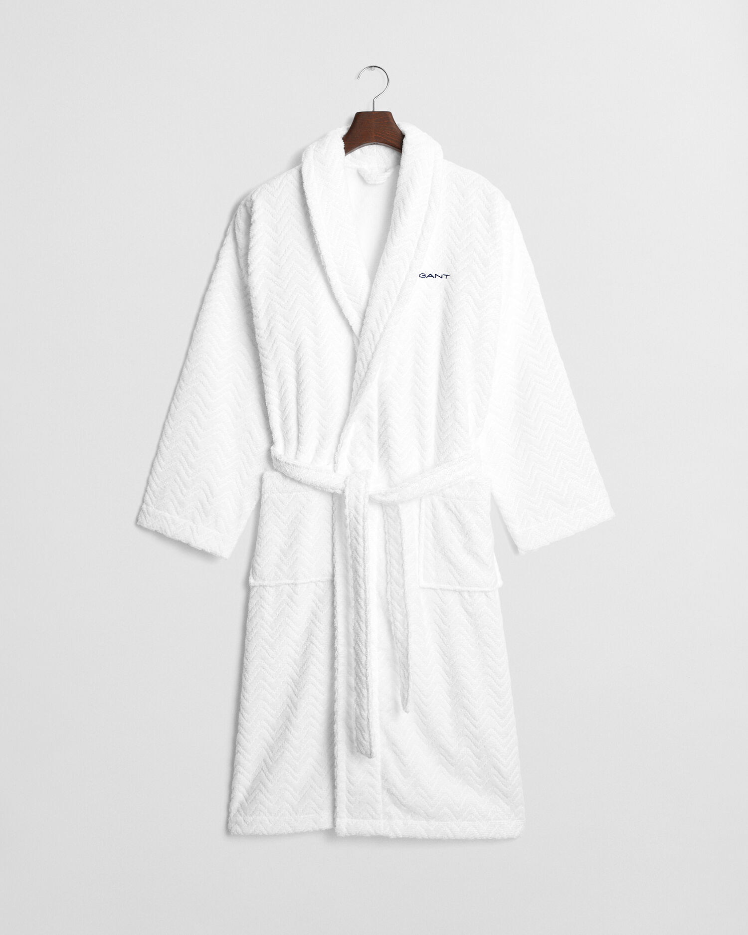 Herringbone Jacquard Morgenmantel