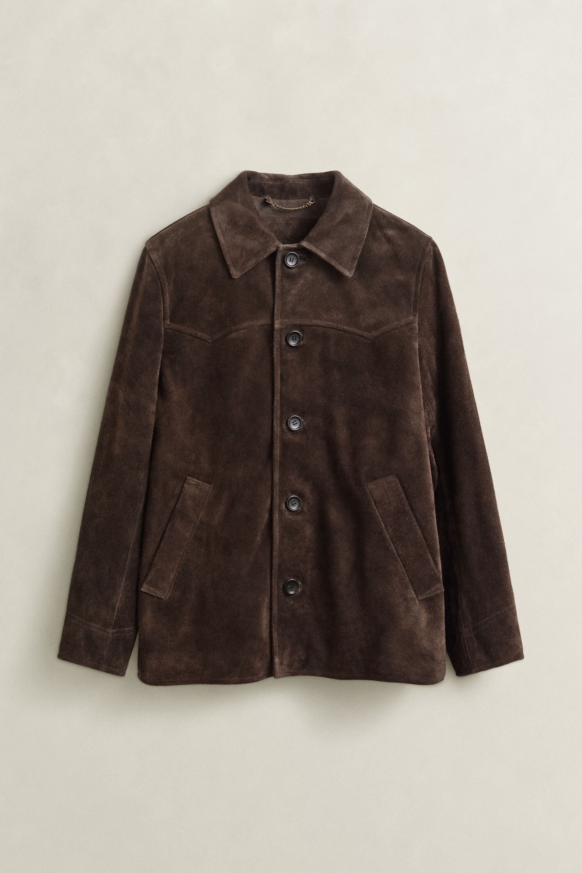 Mittellange Jacke aus Veloursleder