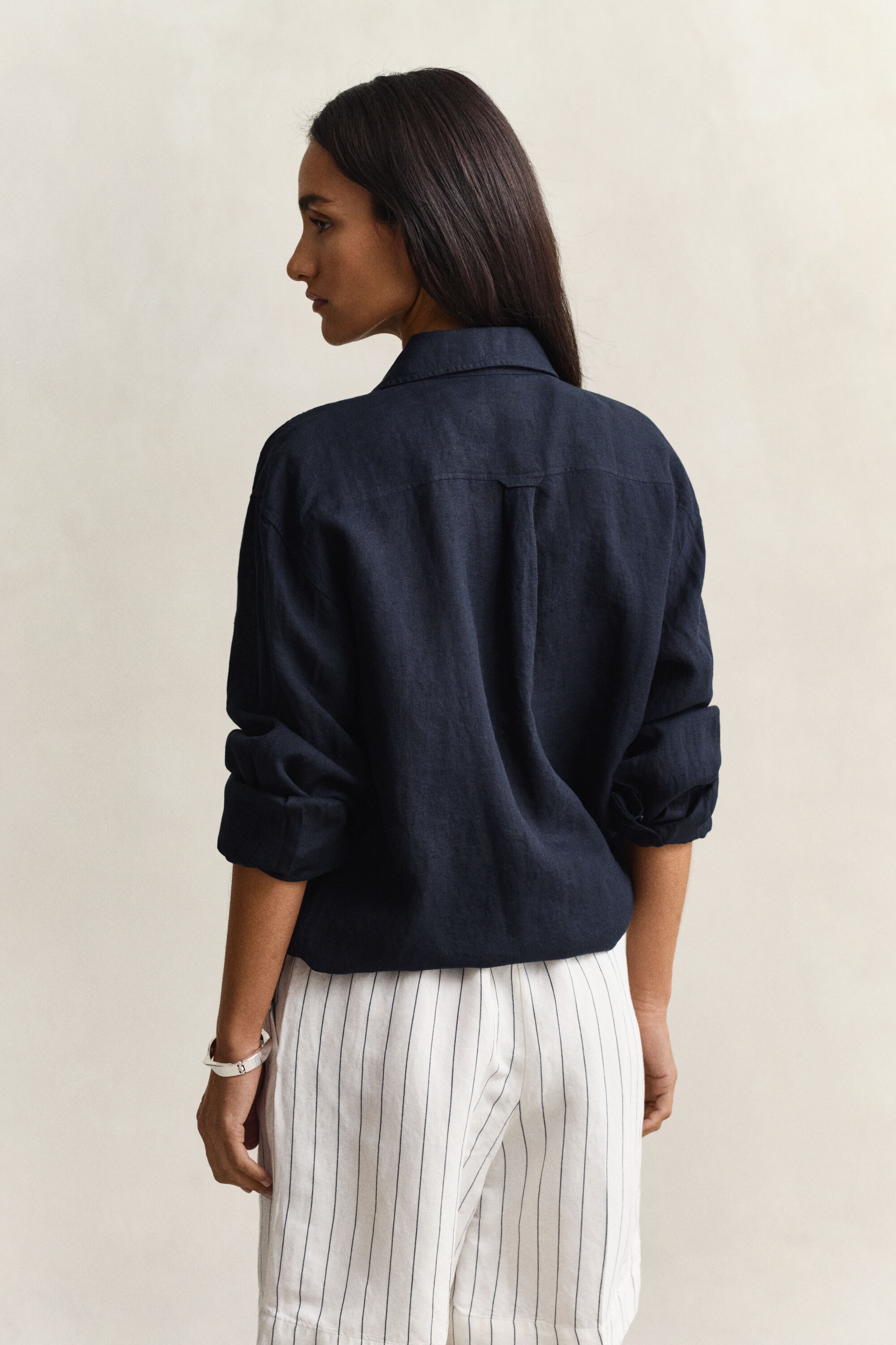 Relaxed Fit Leinen Bluse