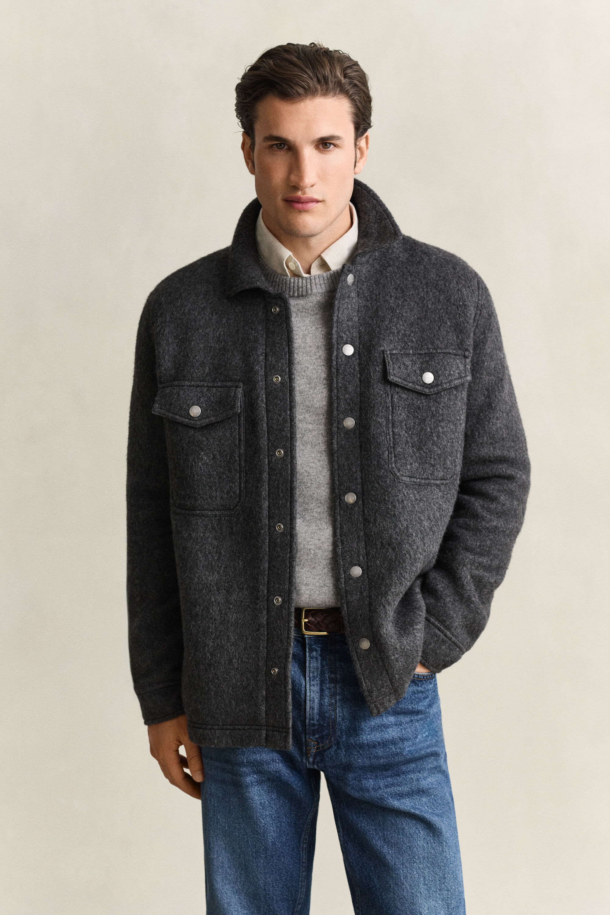 Fleece-Hemdjacke