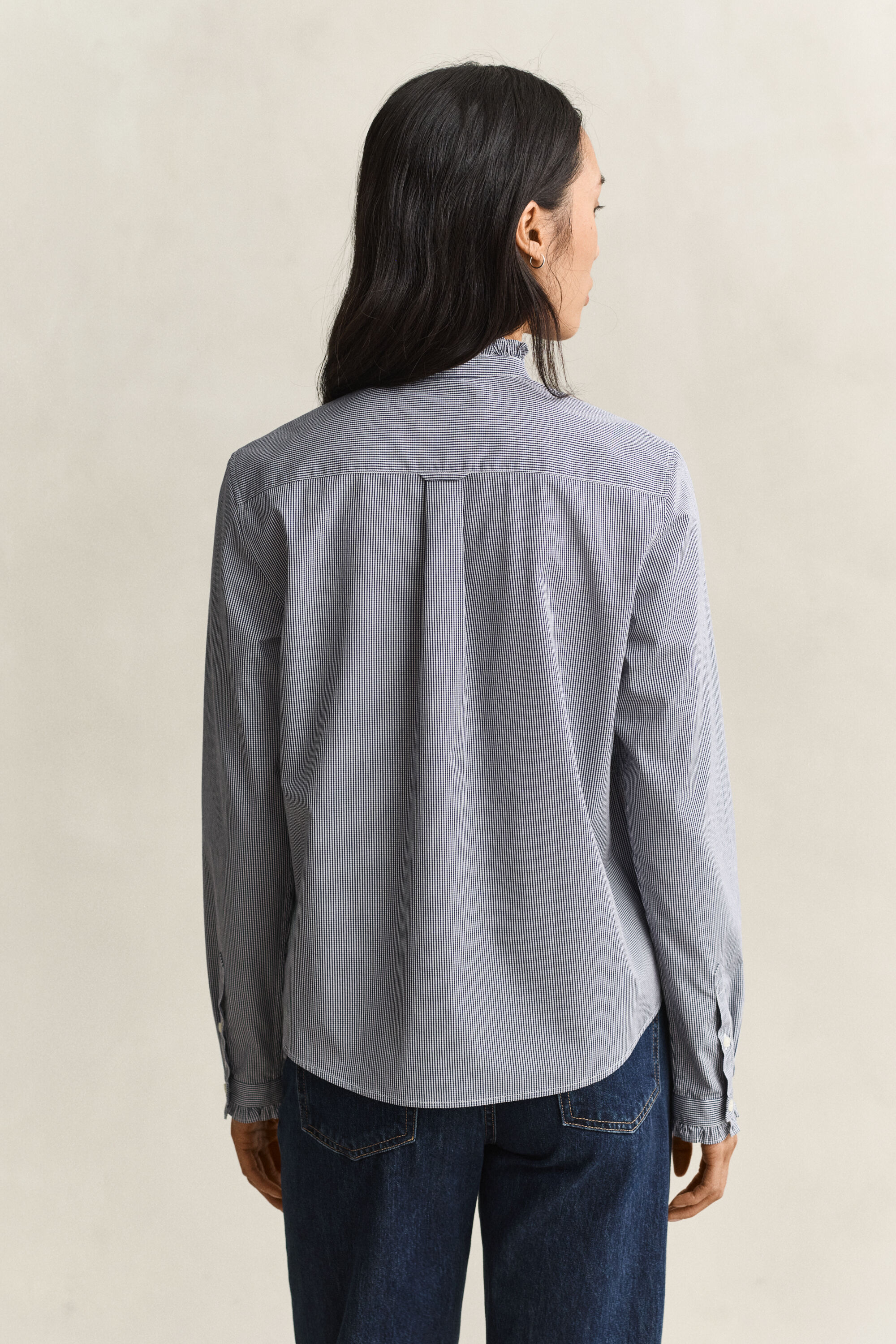 Bluse mit Rüschenkragen