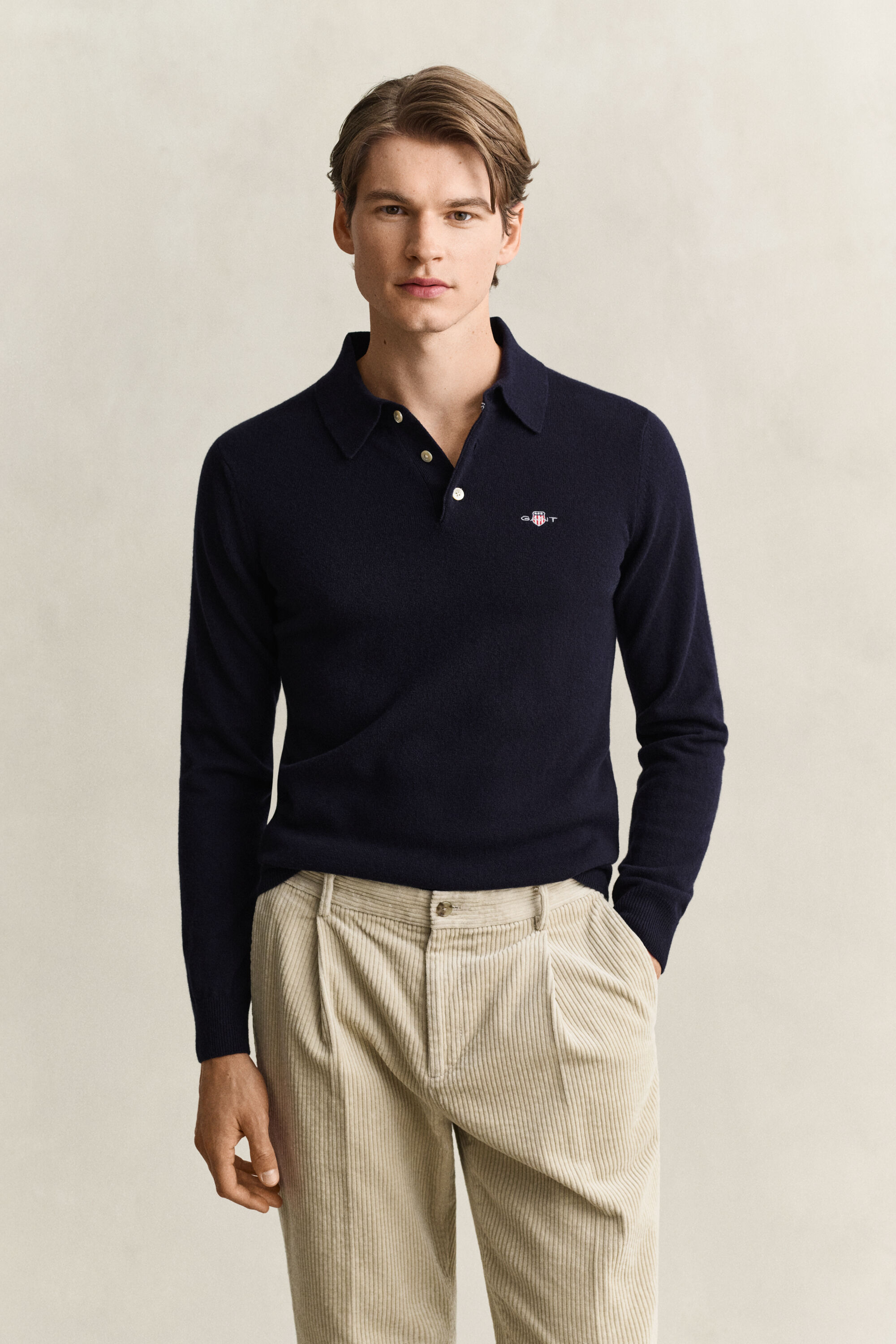 Superfine Lambswool Polopullover