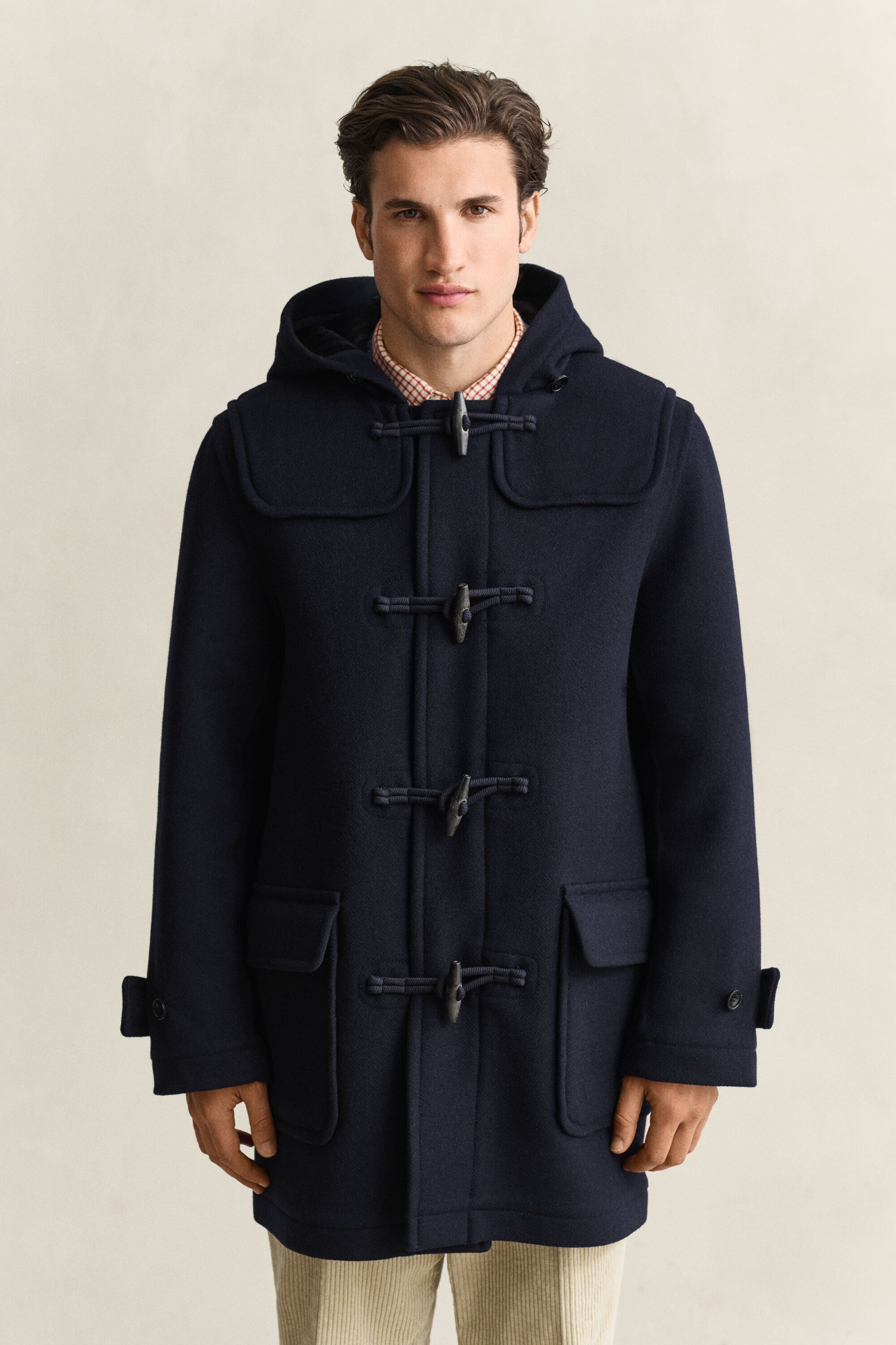 Duffle Jacke aus Wolle