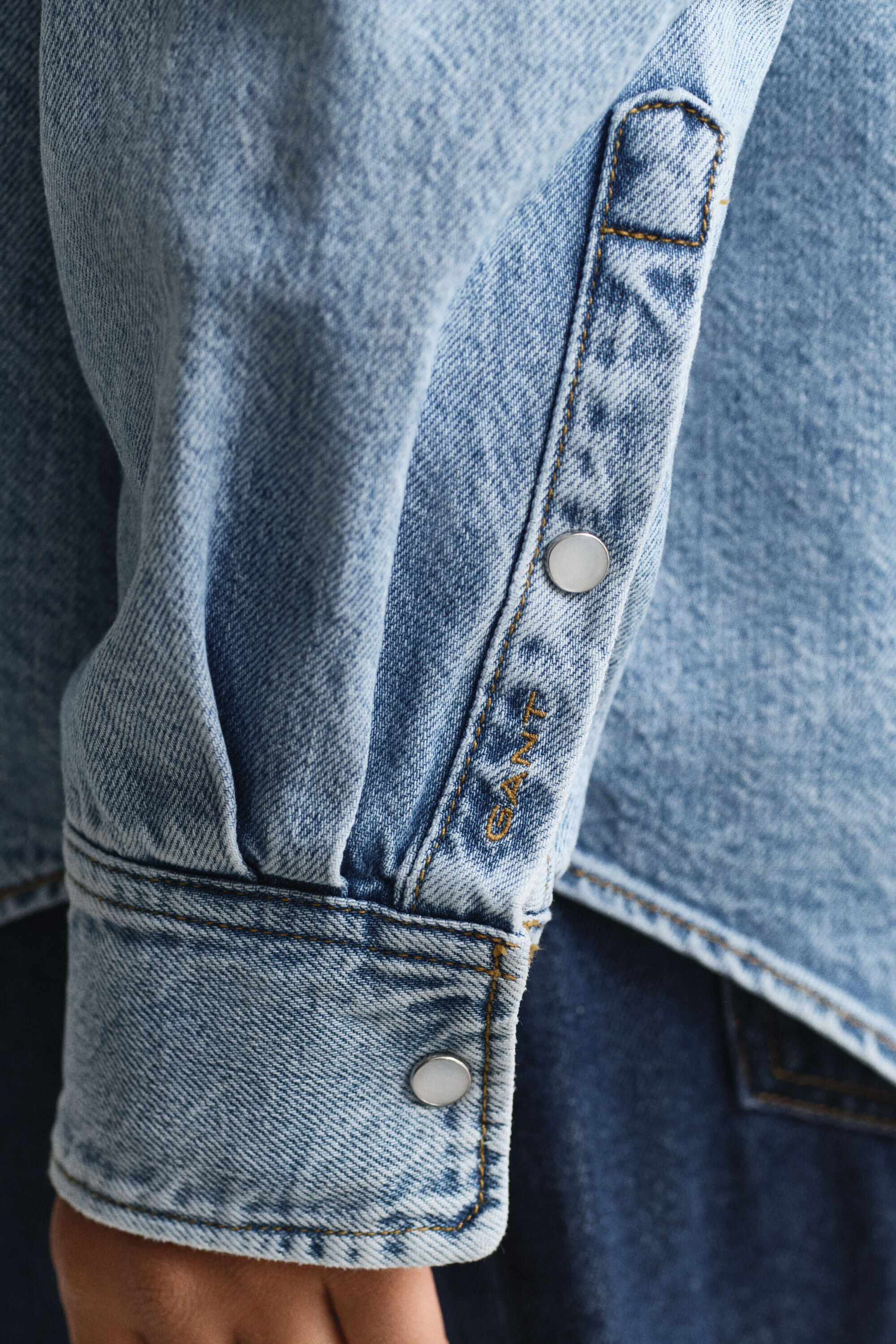 Relaxed Fit Jeansbluse