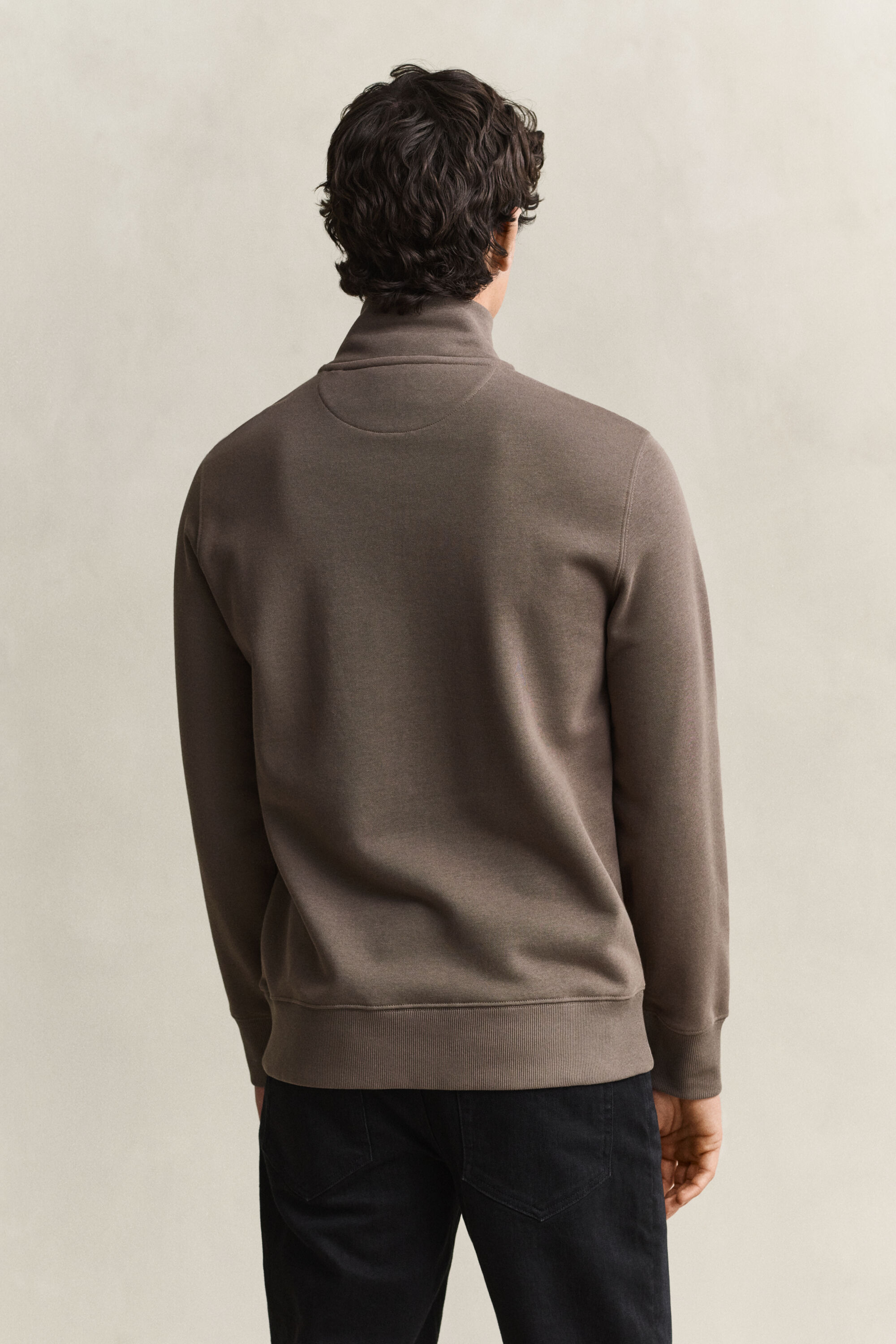 Shield Sweatshirt mit halblangem Reißverschluss