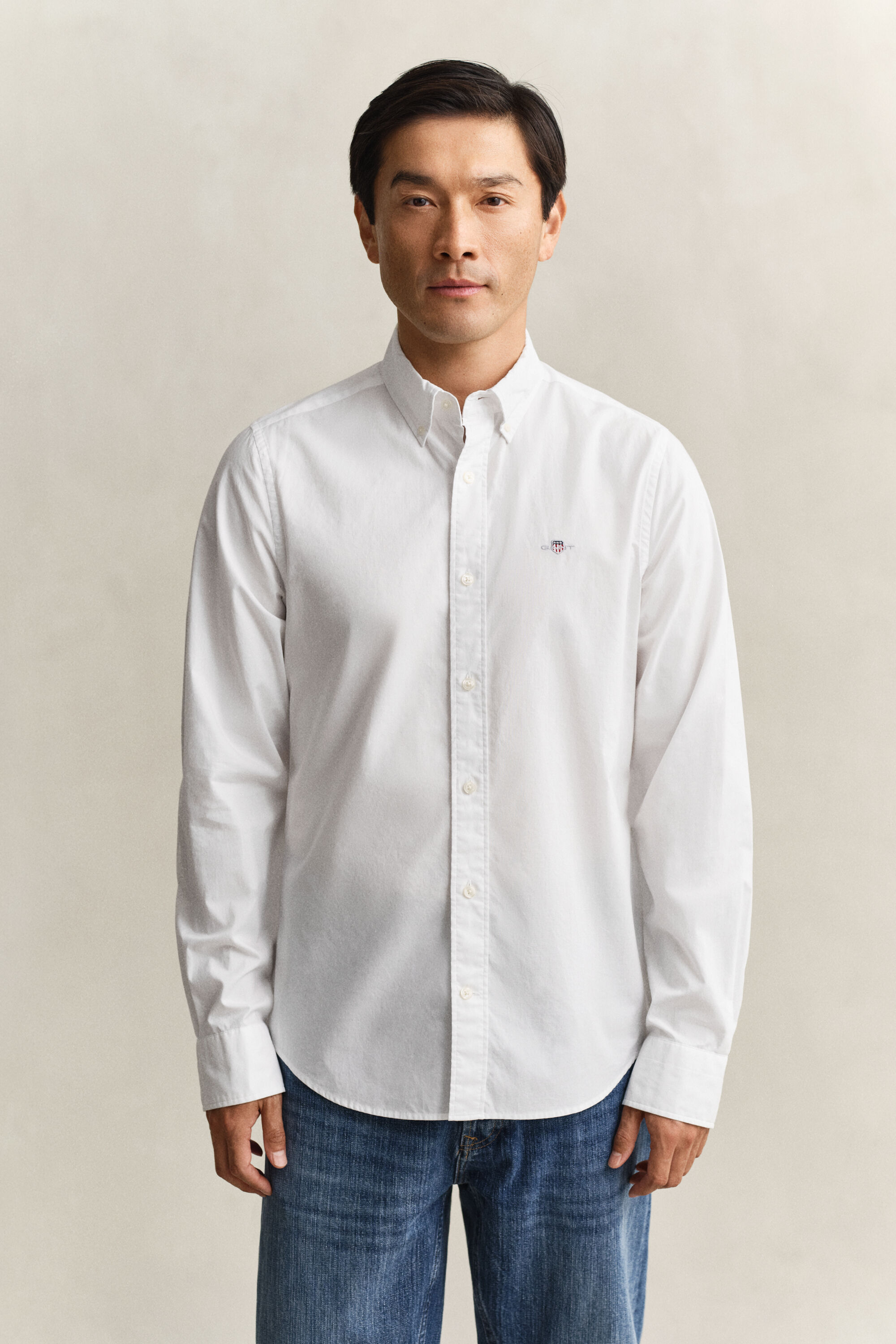 Slim Fit Classic Popeline Hemd