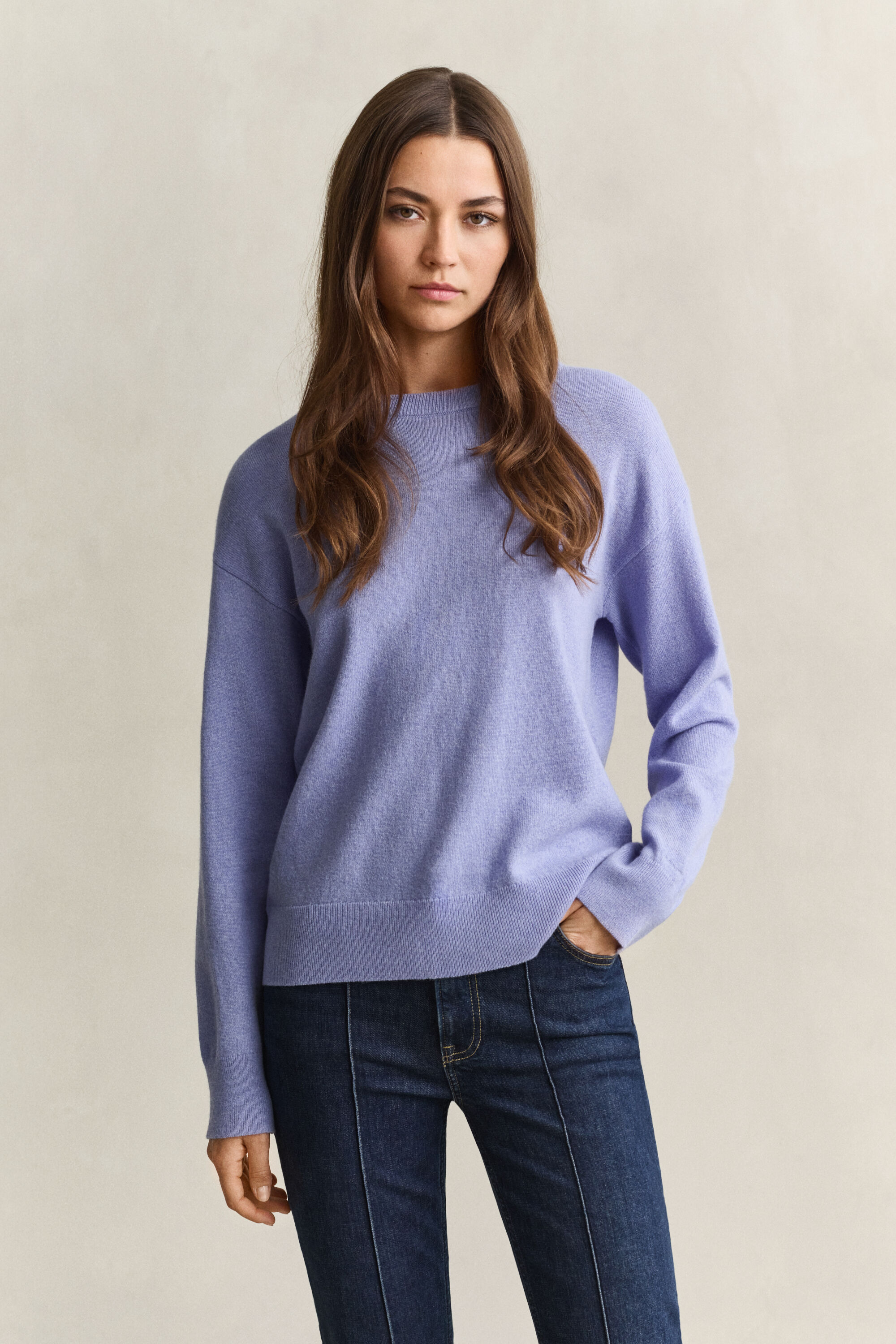 Superfine Lambswool Rundhalspullover