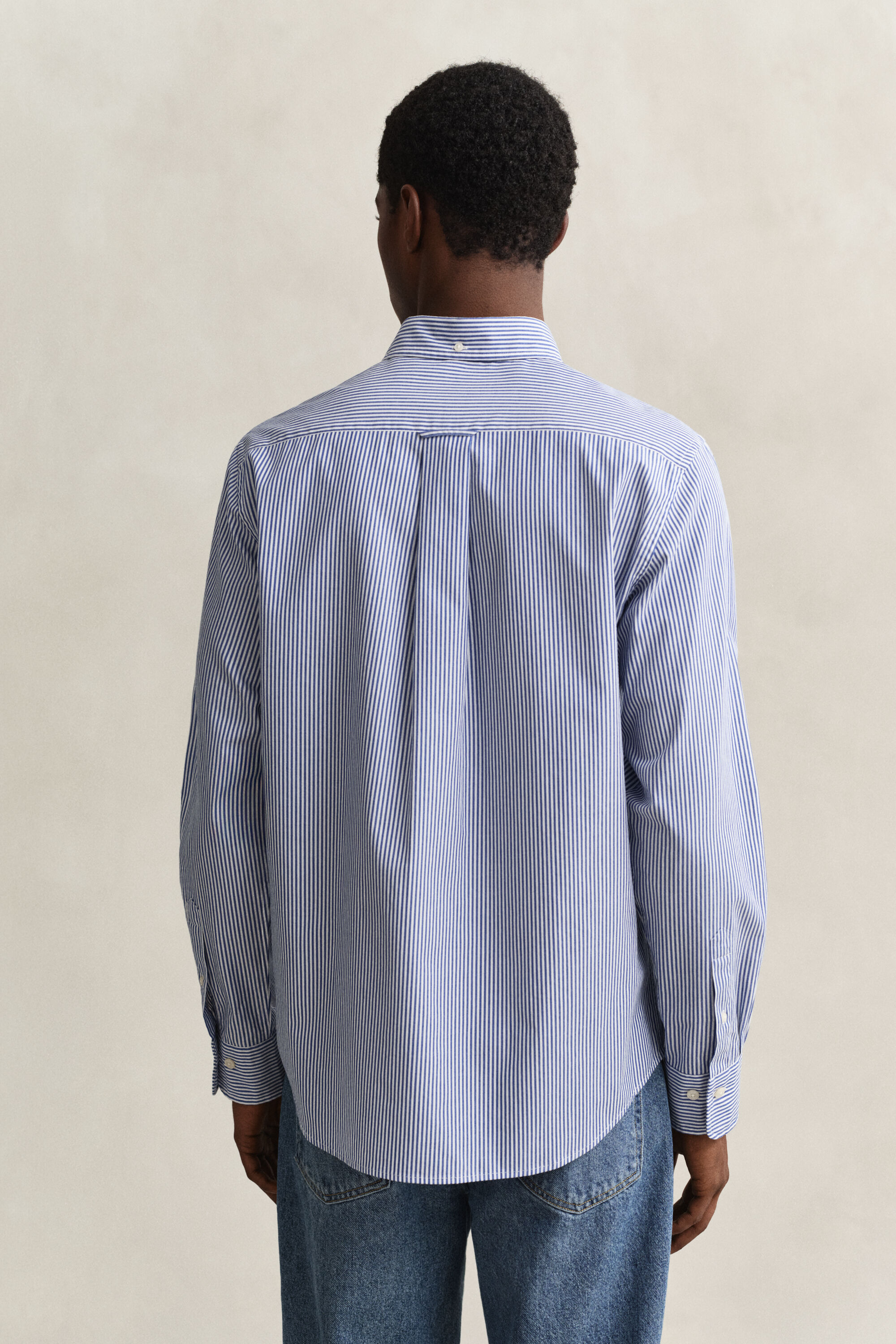 Banker Stripe Classic Popeline Hemd