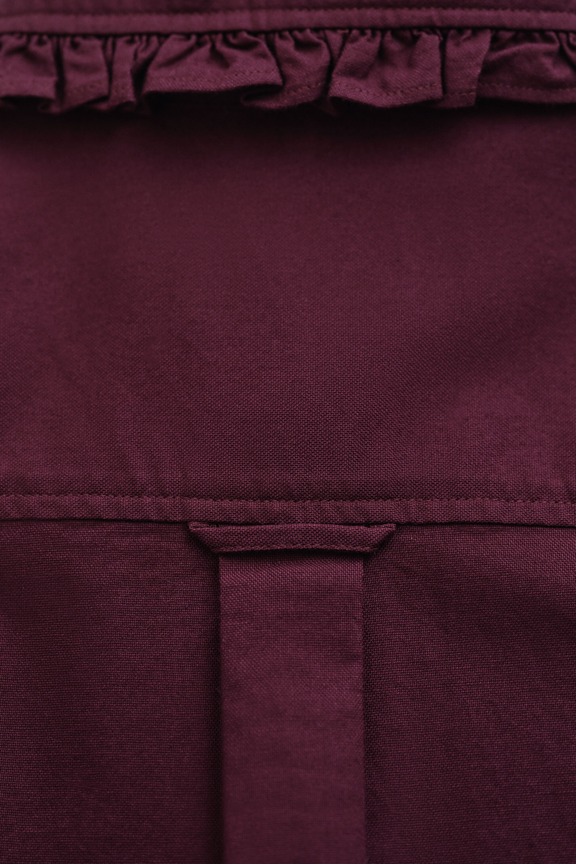 Classic Oxford-Bluse mit Rüschen