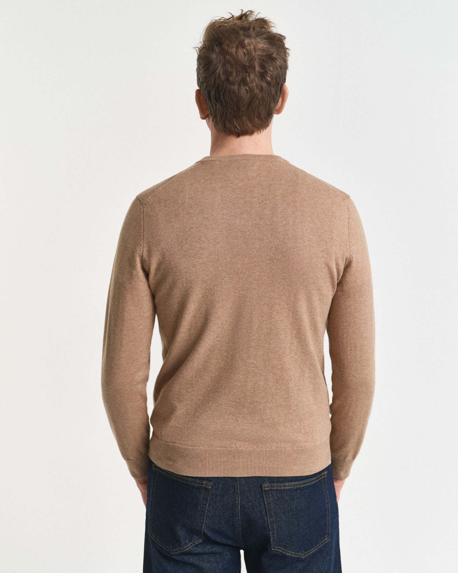 Klassischer V-Neck Pullover aus Baumwolle