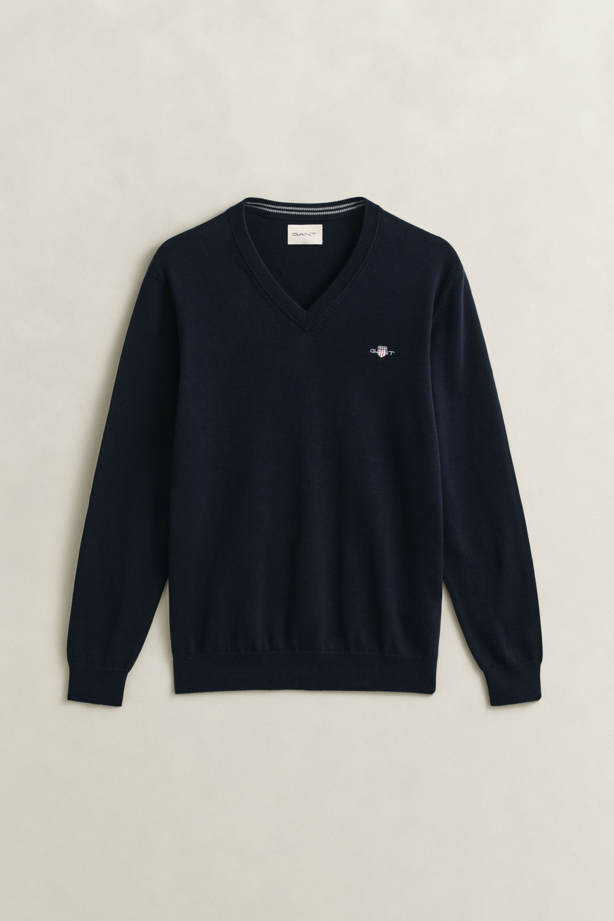 Klassischer V-Neck Pullover aus Baumwolle