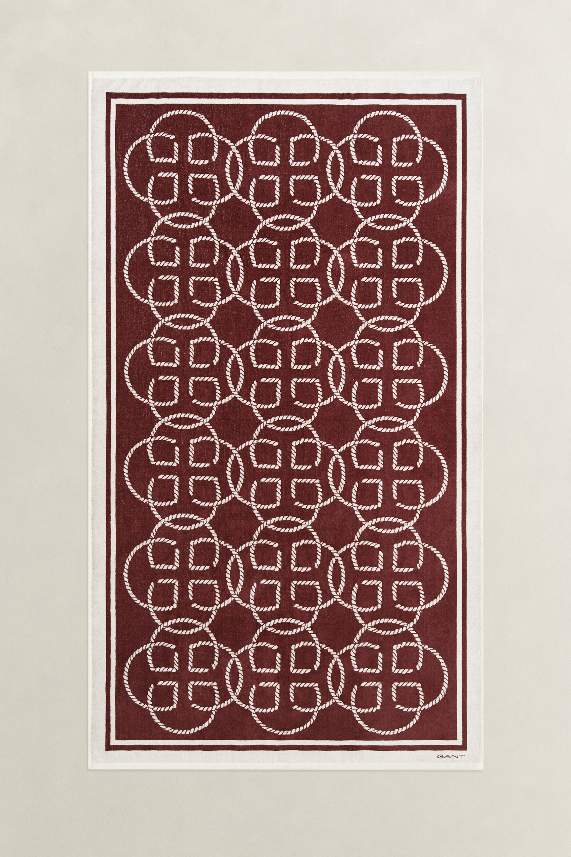 Monogram Strandtuch mit Print