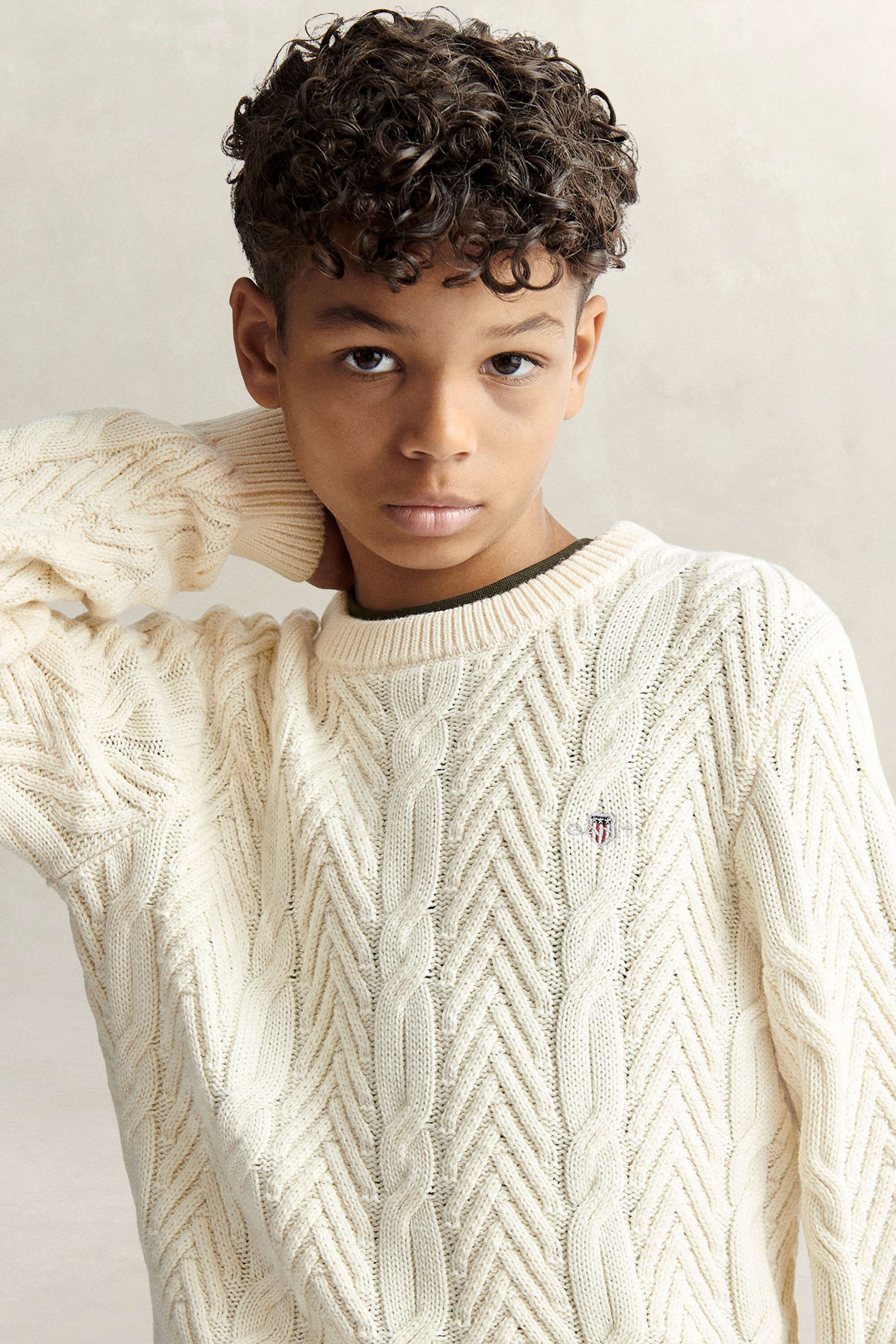 Teen Boys Zopfstrickpullover