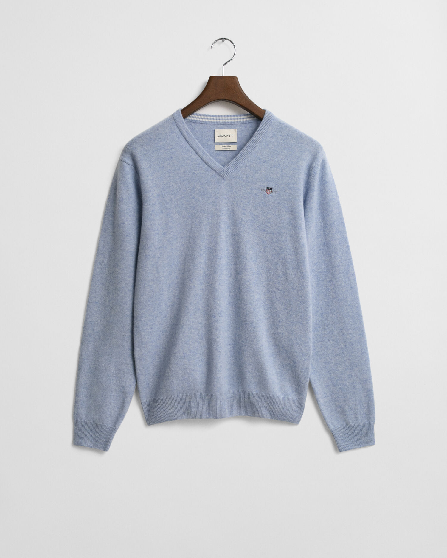 Superfine Lambswool V-Neck Pullover