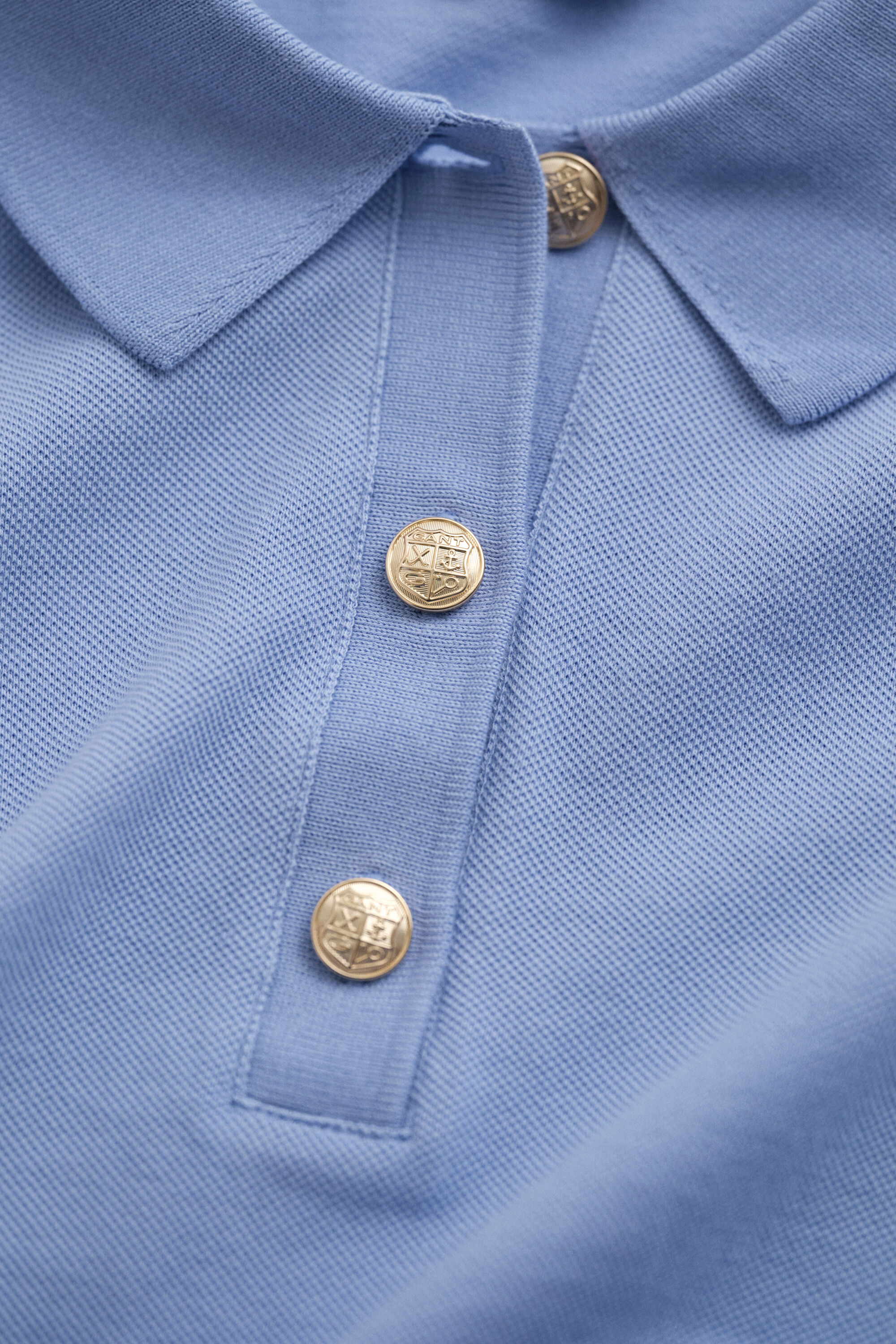 Langärmliges Piqué-Poloshirt