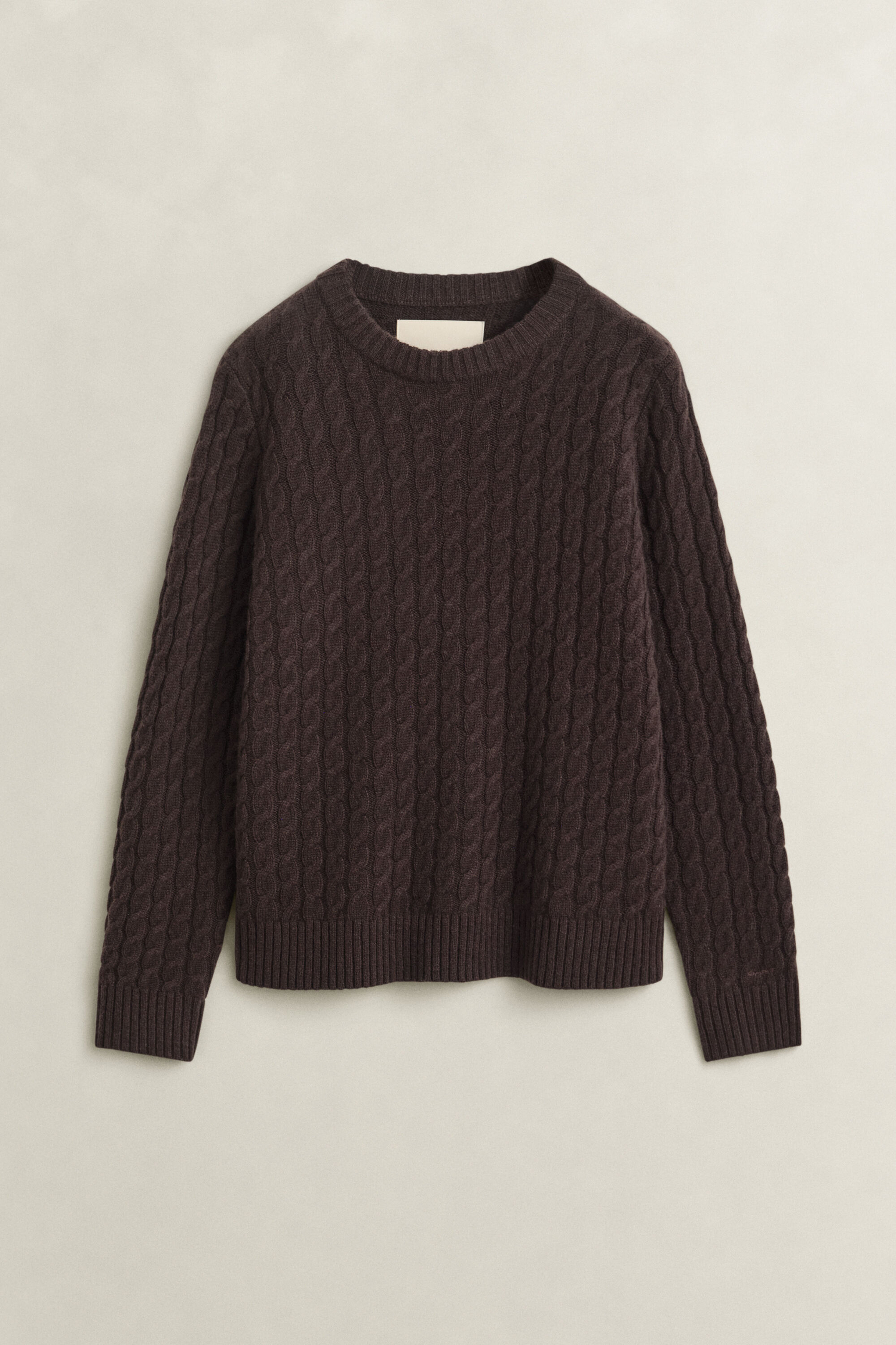 Zopfstrickpullover aus Kaschmir