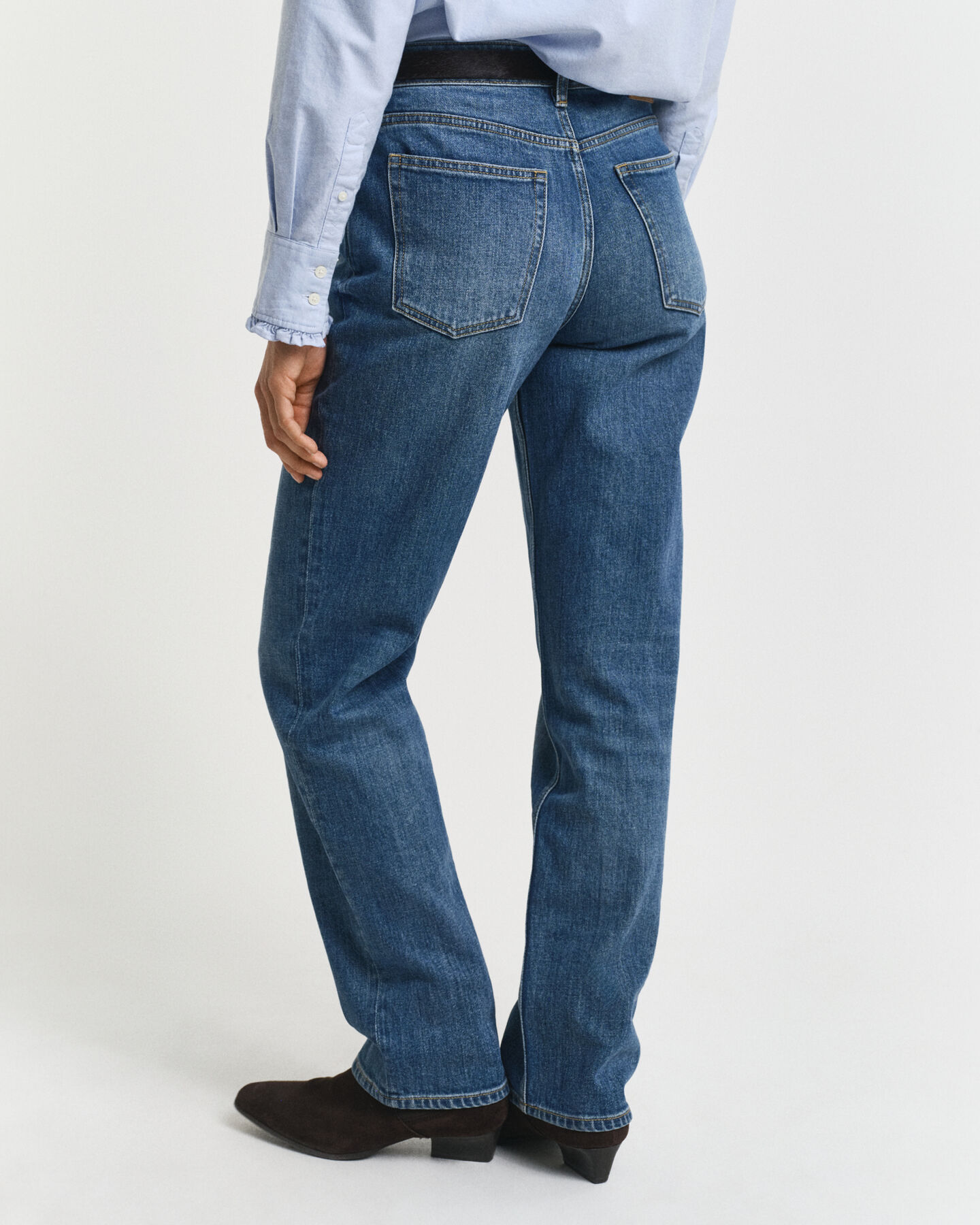 Stretch-Jeans mit geradem Bein