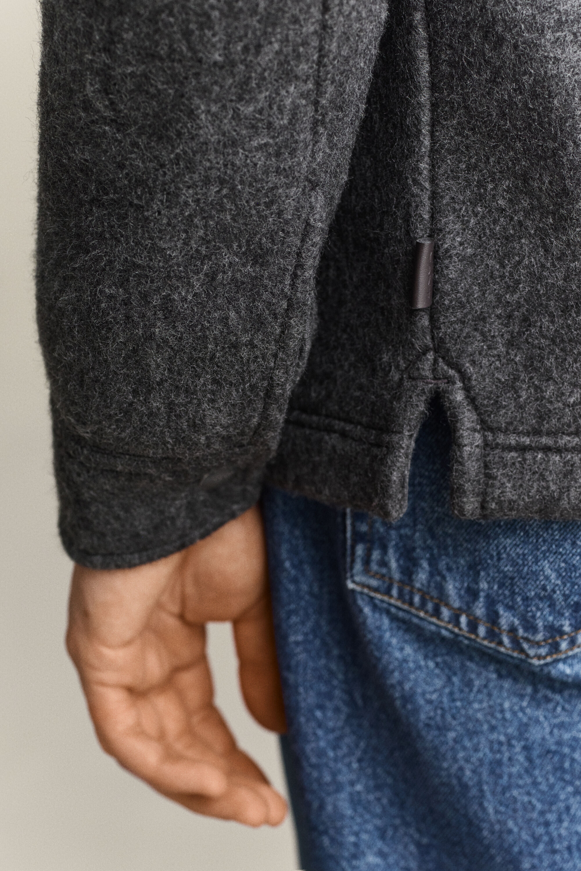 Fleece-Hemdjacke