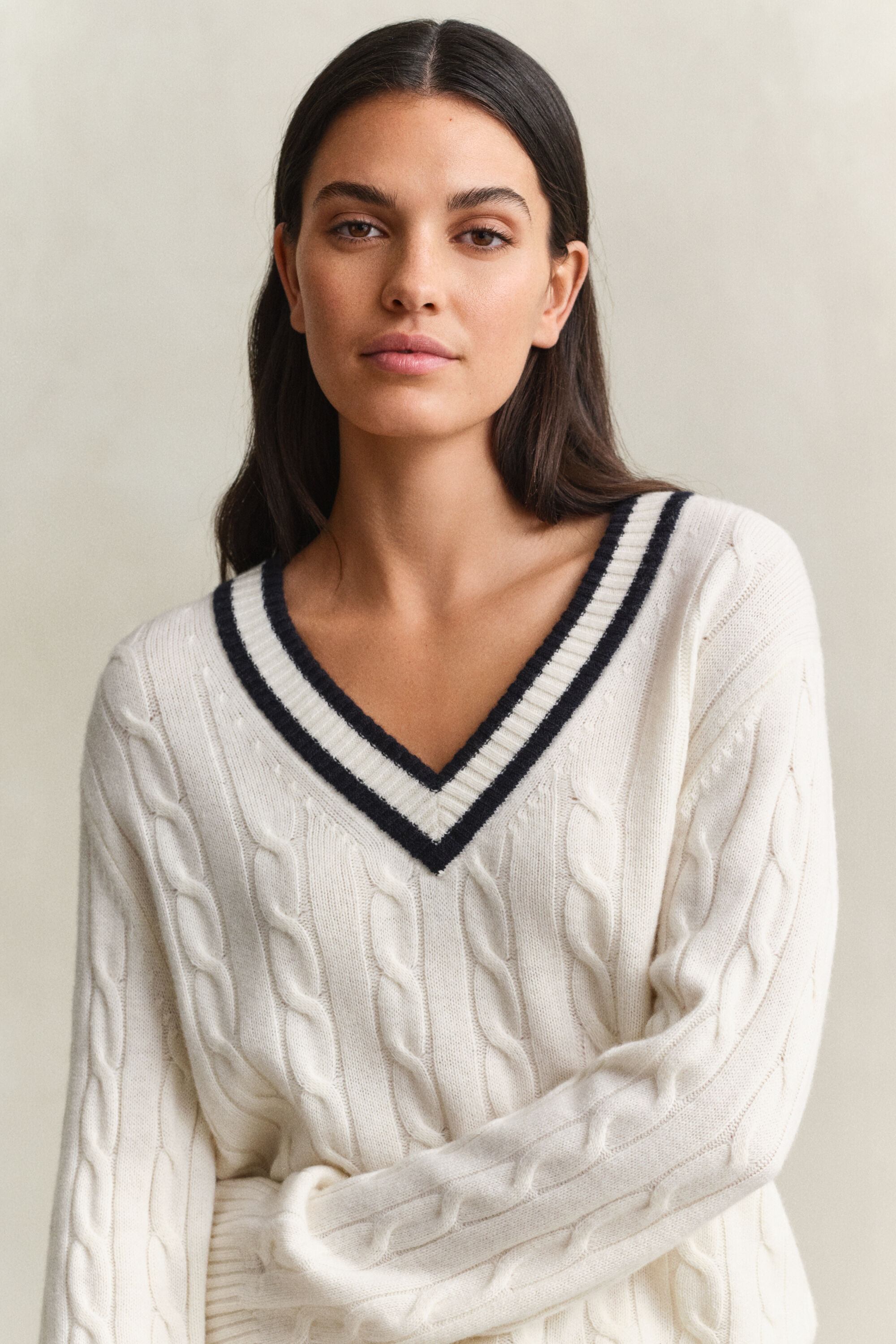 Zopfstrick Pullover aus Merinowolle