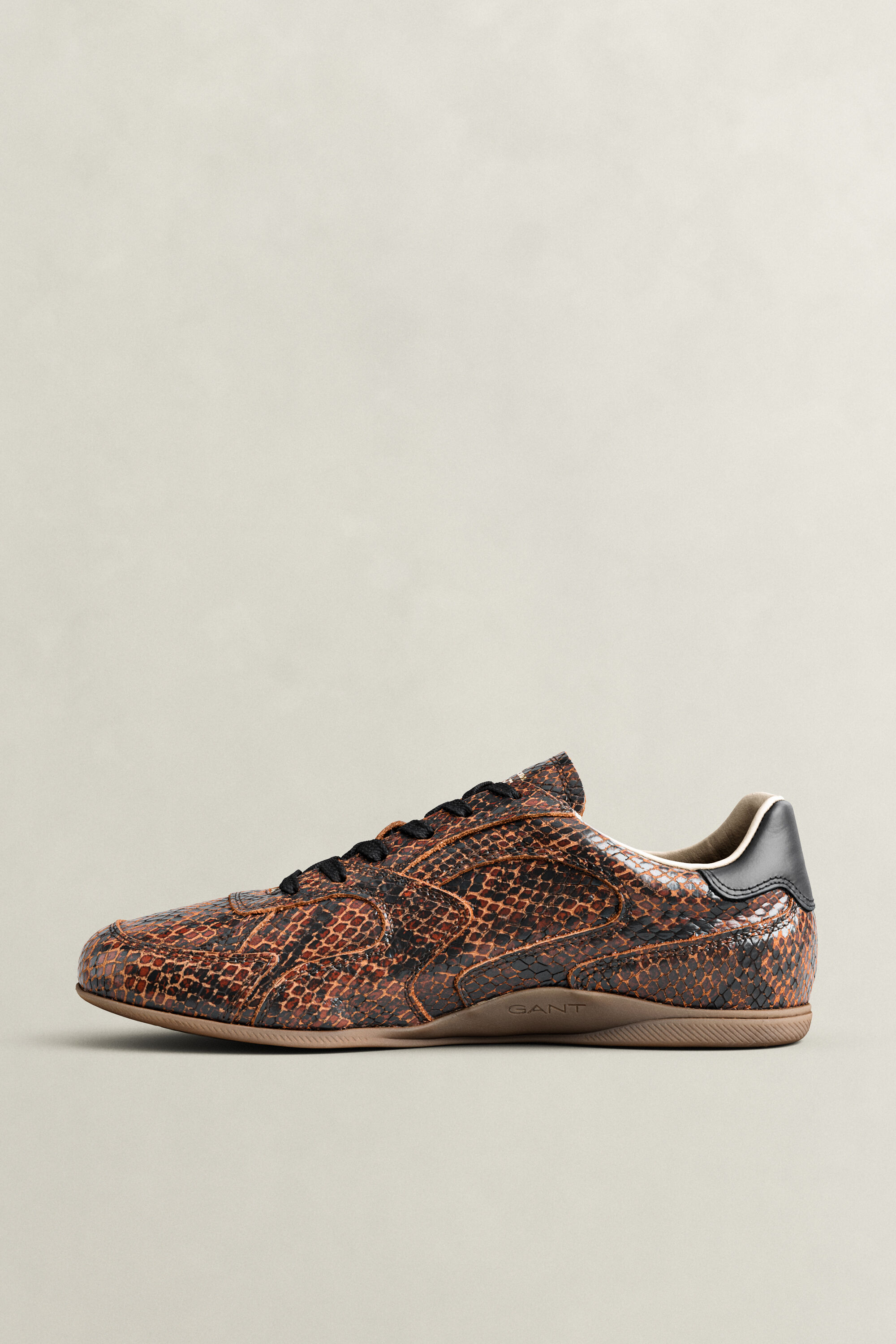 Sperly Ledersneaker in Schlangenlederoptik