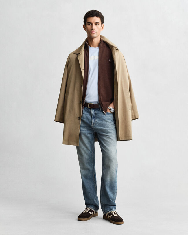 Casual Cotton Strickjacke mit Rei&szlig;verschluss