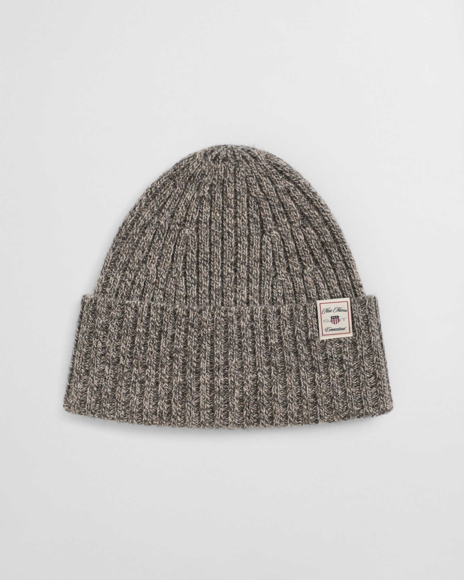 Mouliné Beanie aus Wollmix