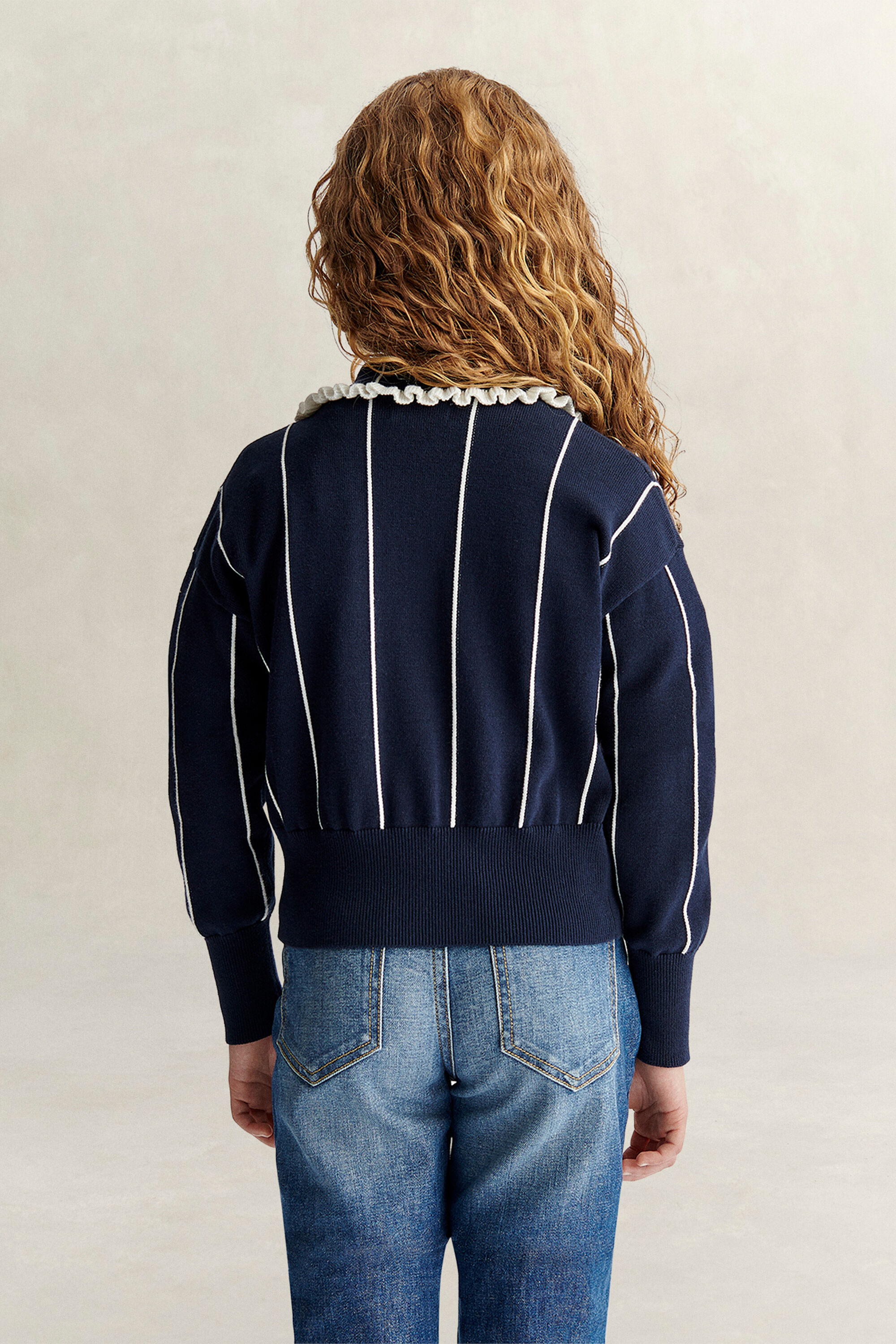 Teen Girls Strickjacke mit Streifen