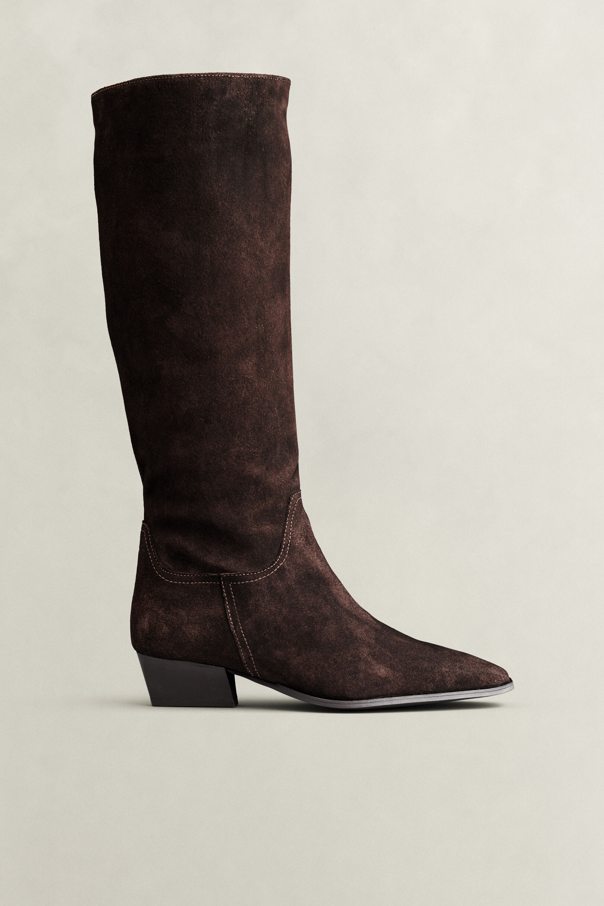 Bassotte Hoher Stiefel aus Veloursleder
