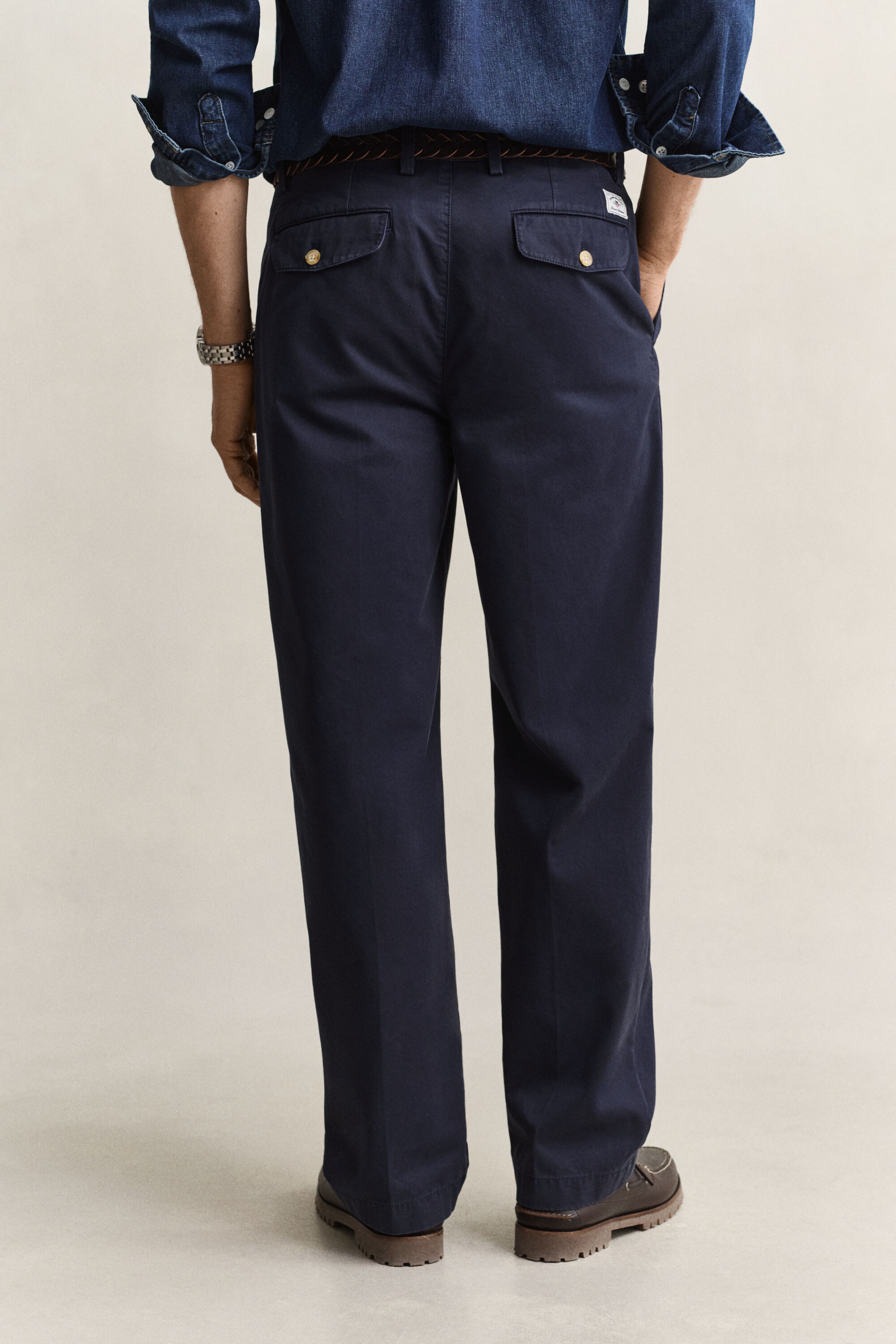 Chinohose aus Baumwolltwill