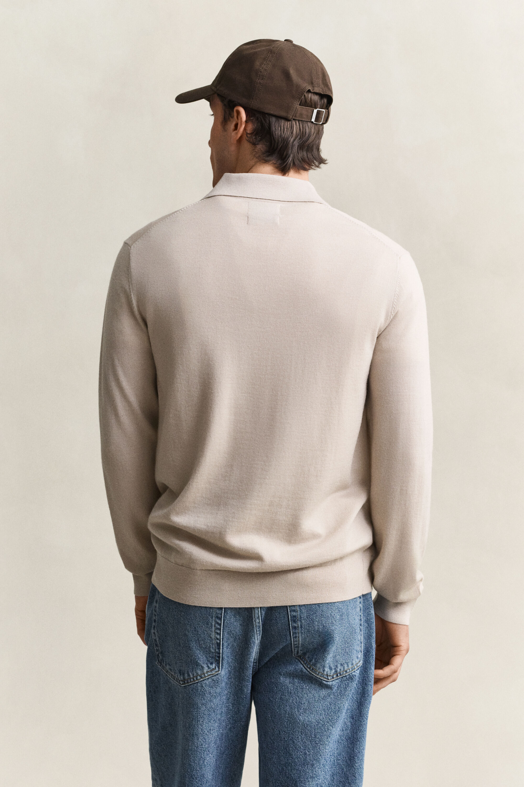 Polopullover aus extrafeiner Merinowolle