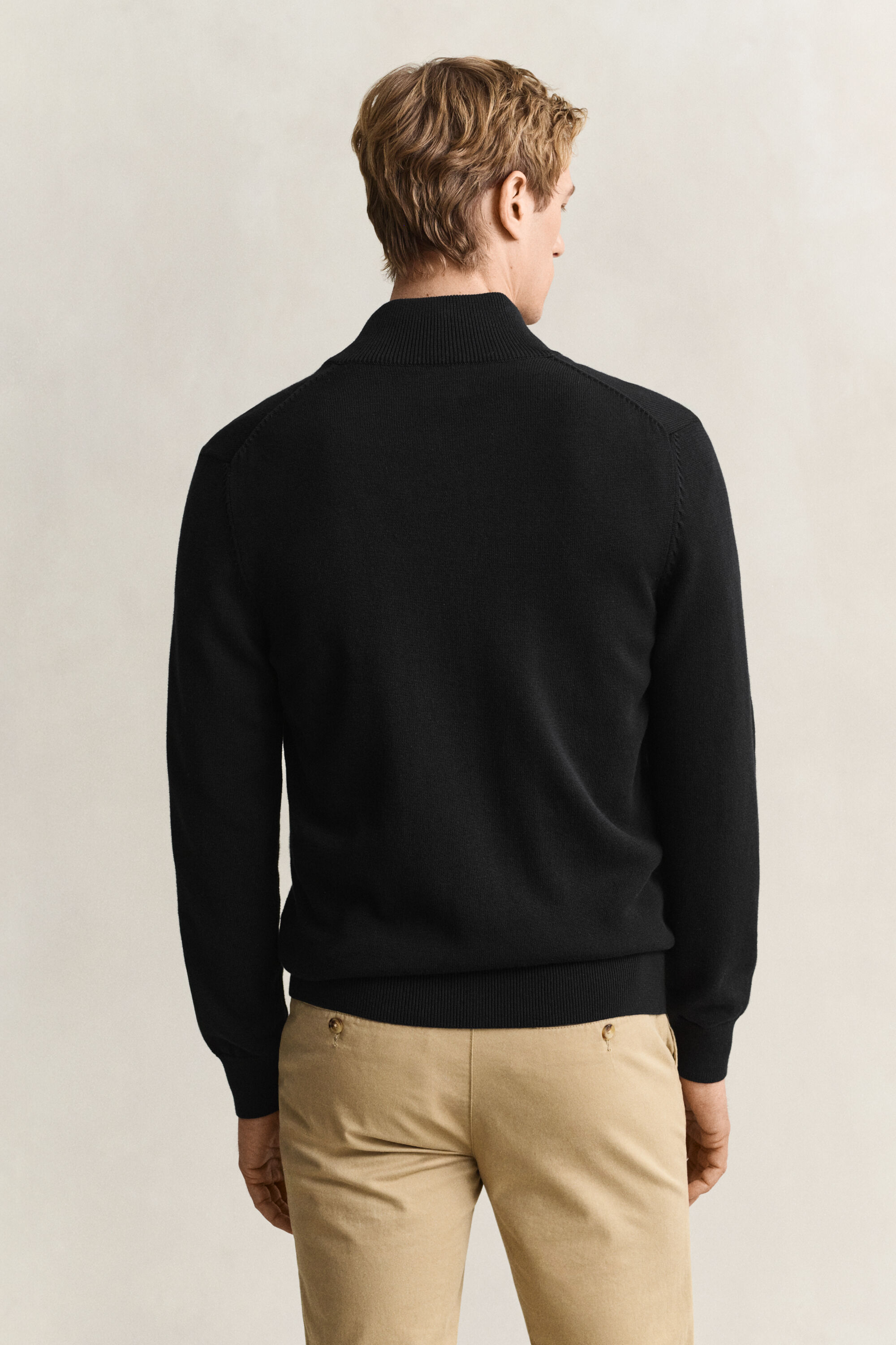 Casual Cotton Strickjacke mit Reißverschluss