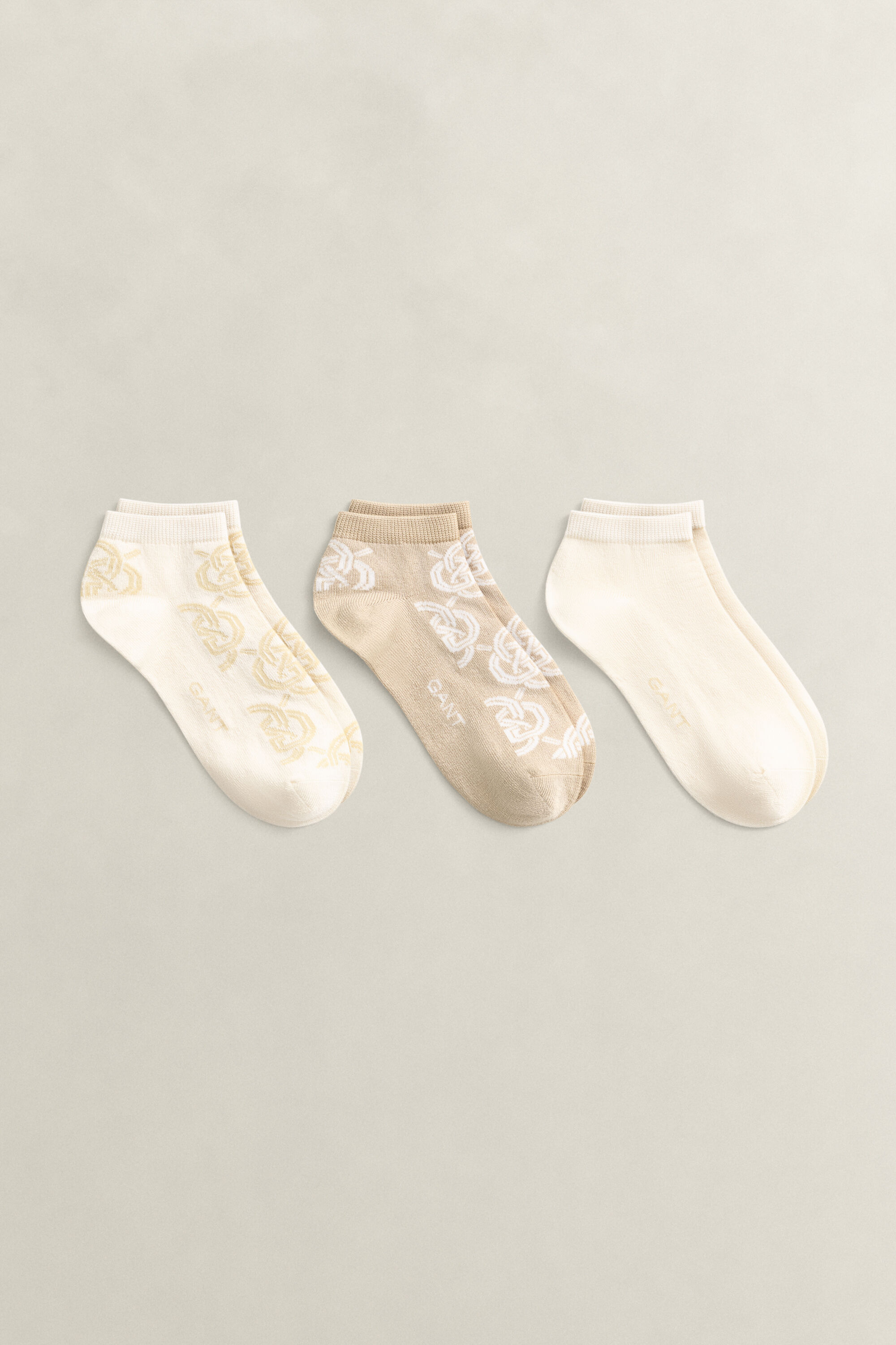3er-Pack Monogram Knöchelsocken