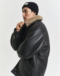 Gerippte Beanie aus Baumwollgemisch