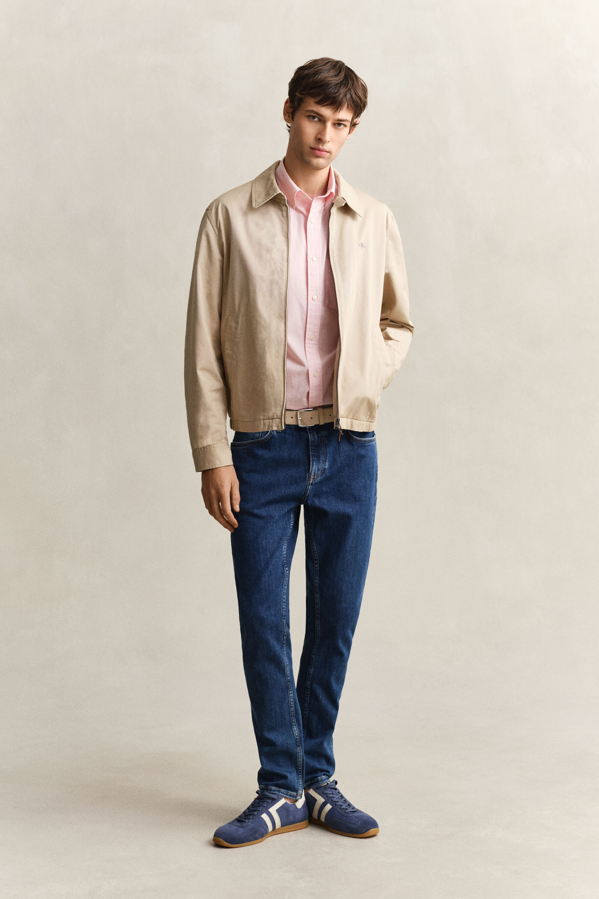 Banker Stripe Classic Popeline Hemd