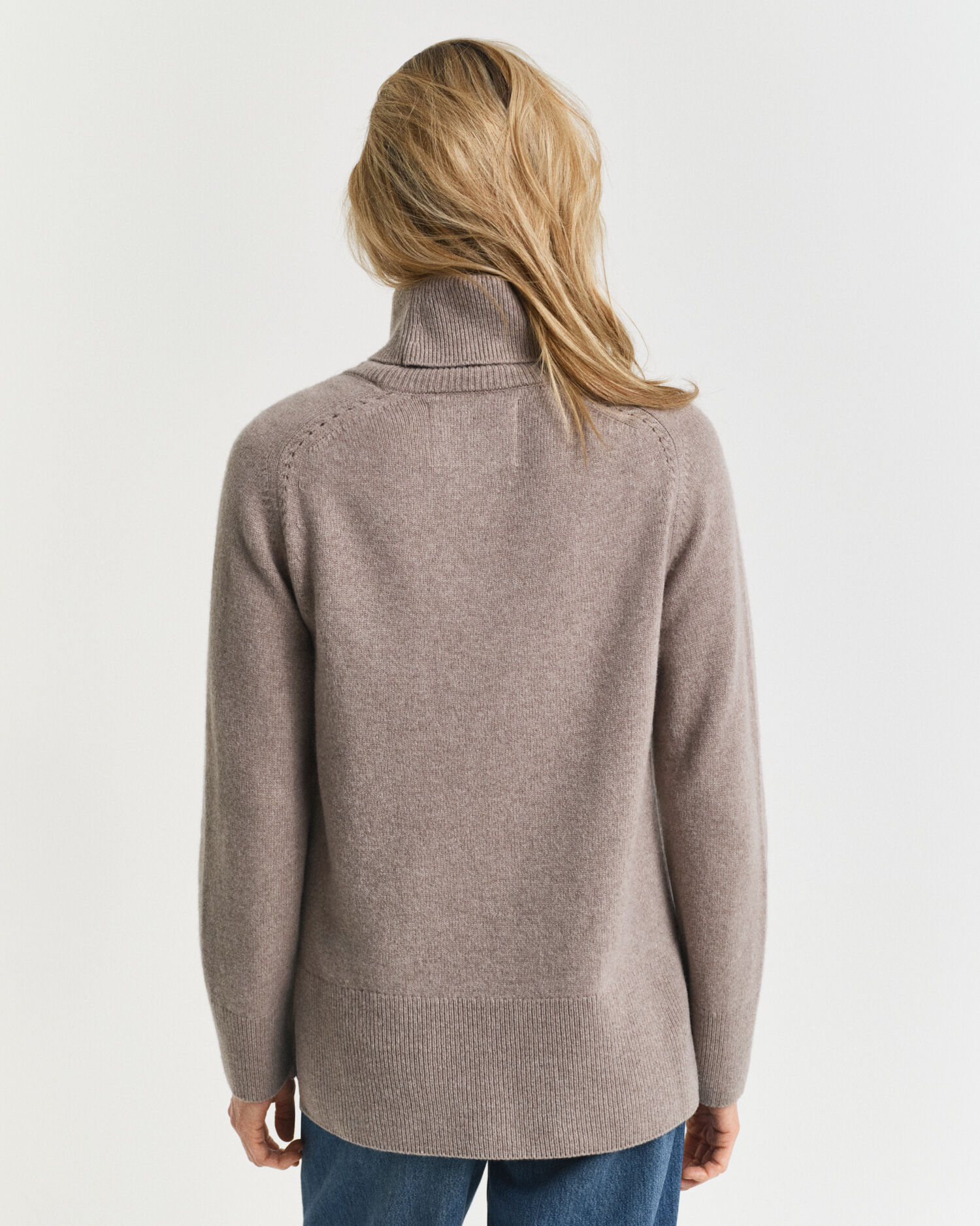 Weicher Rollkragenpullover aus Wolle mit Kaschmiranteil