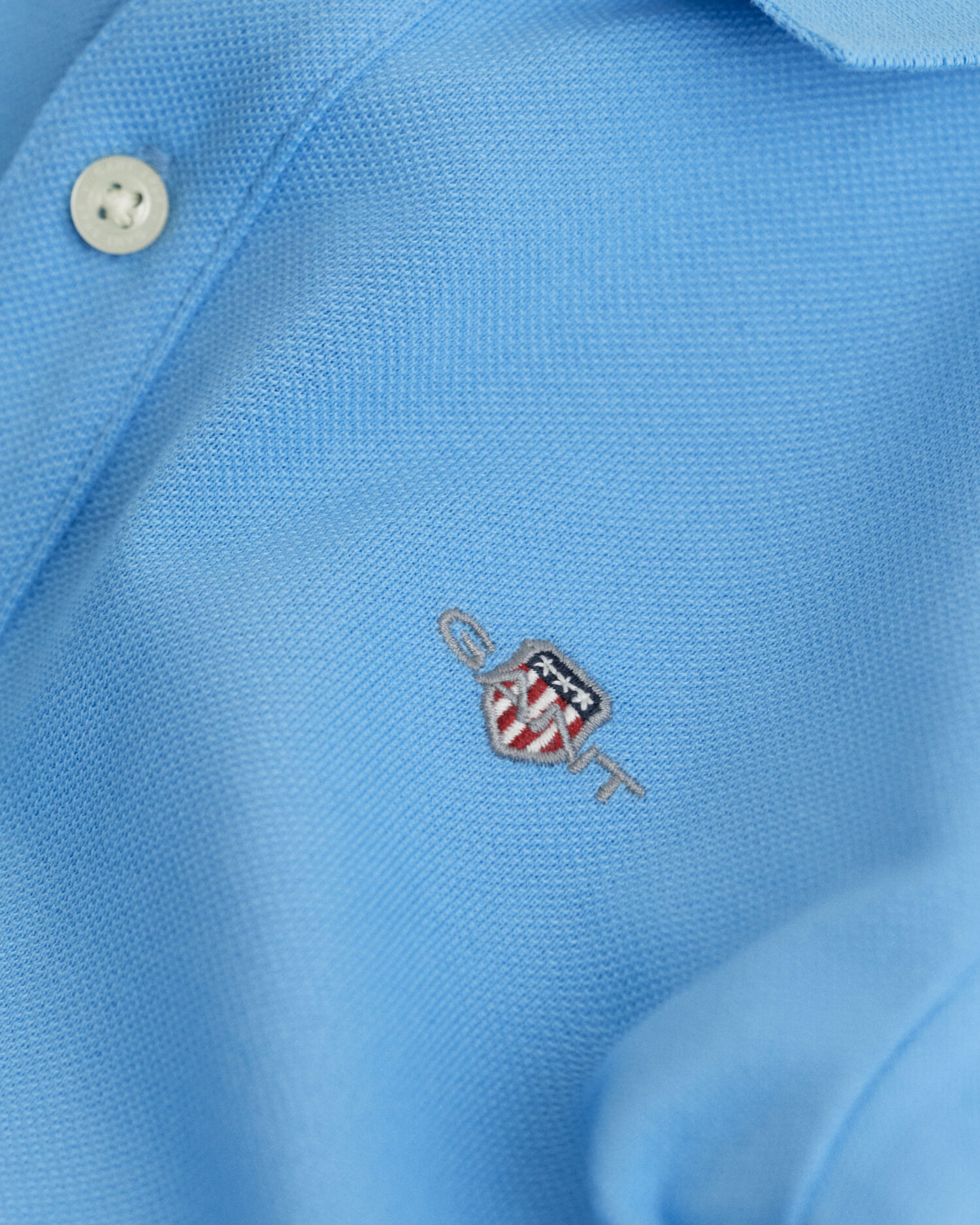 Kids Shield Langarm Piqué Poloshirt