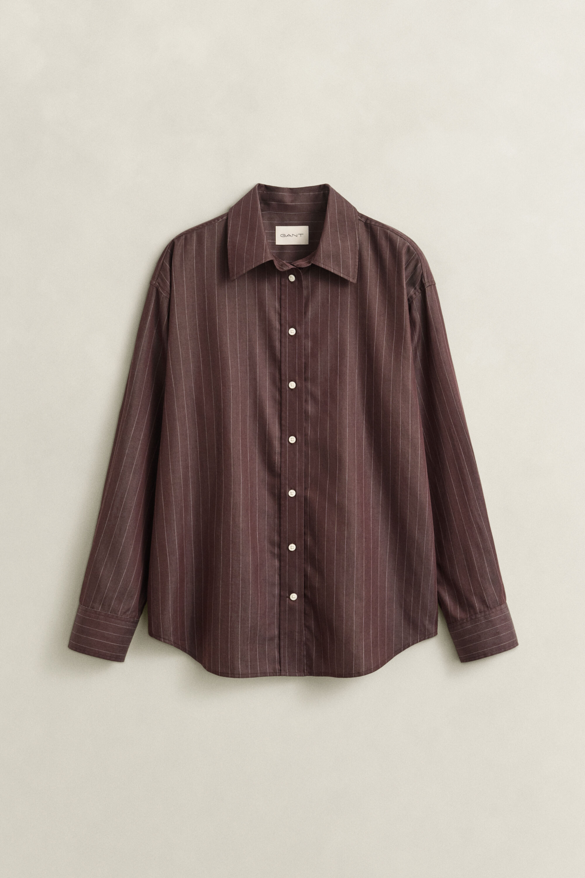 Relaxed Fit Popeline Bluse mit Streifen
