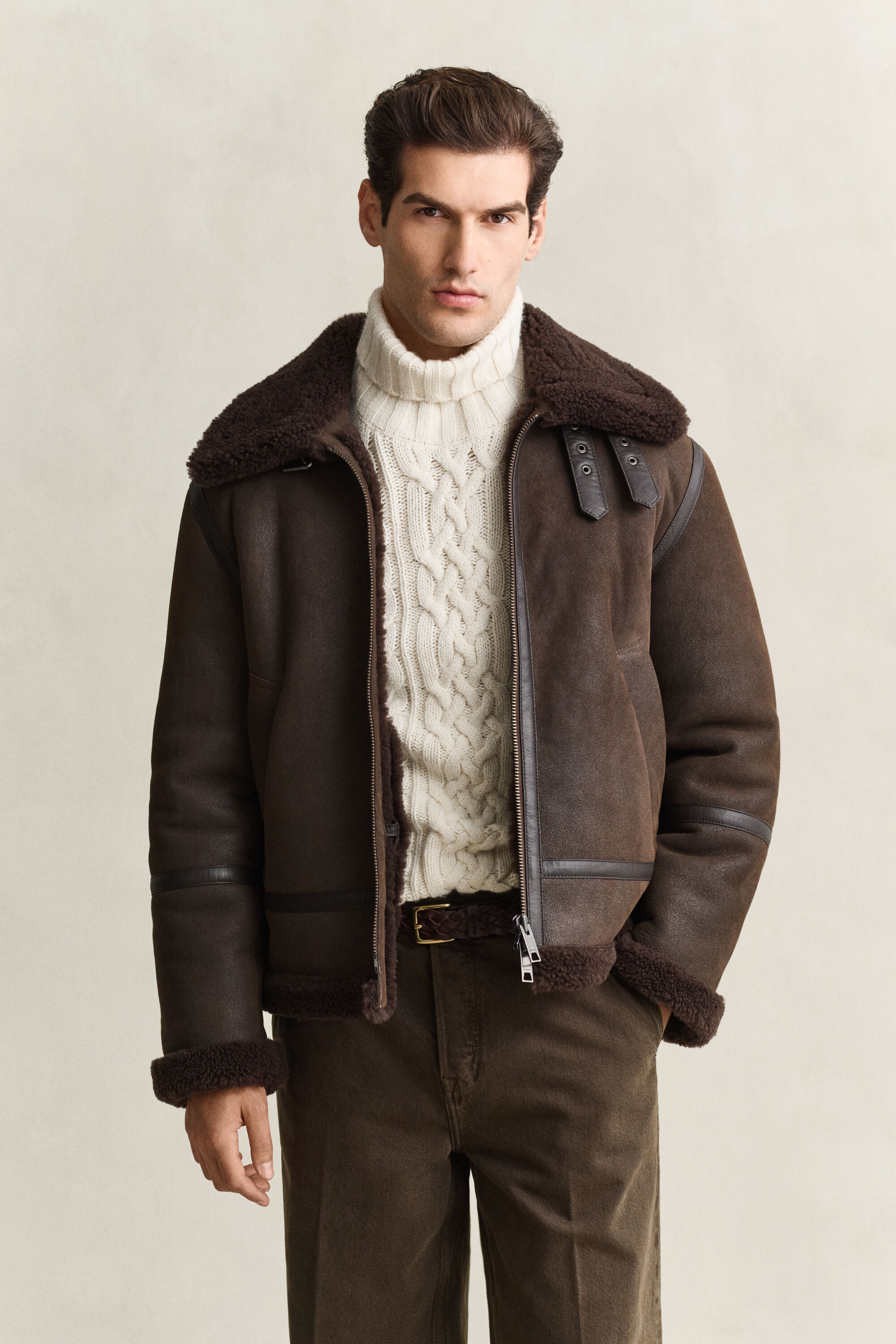 Shearling-Jacke