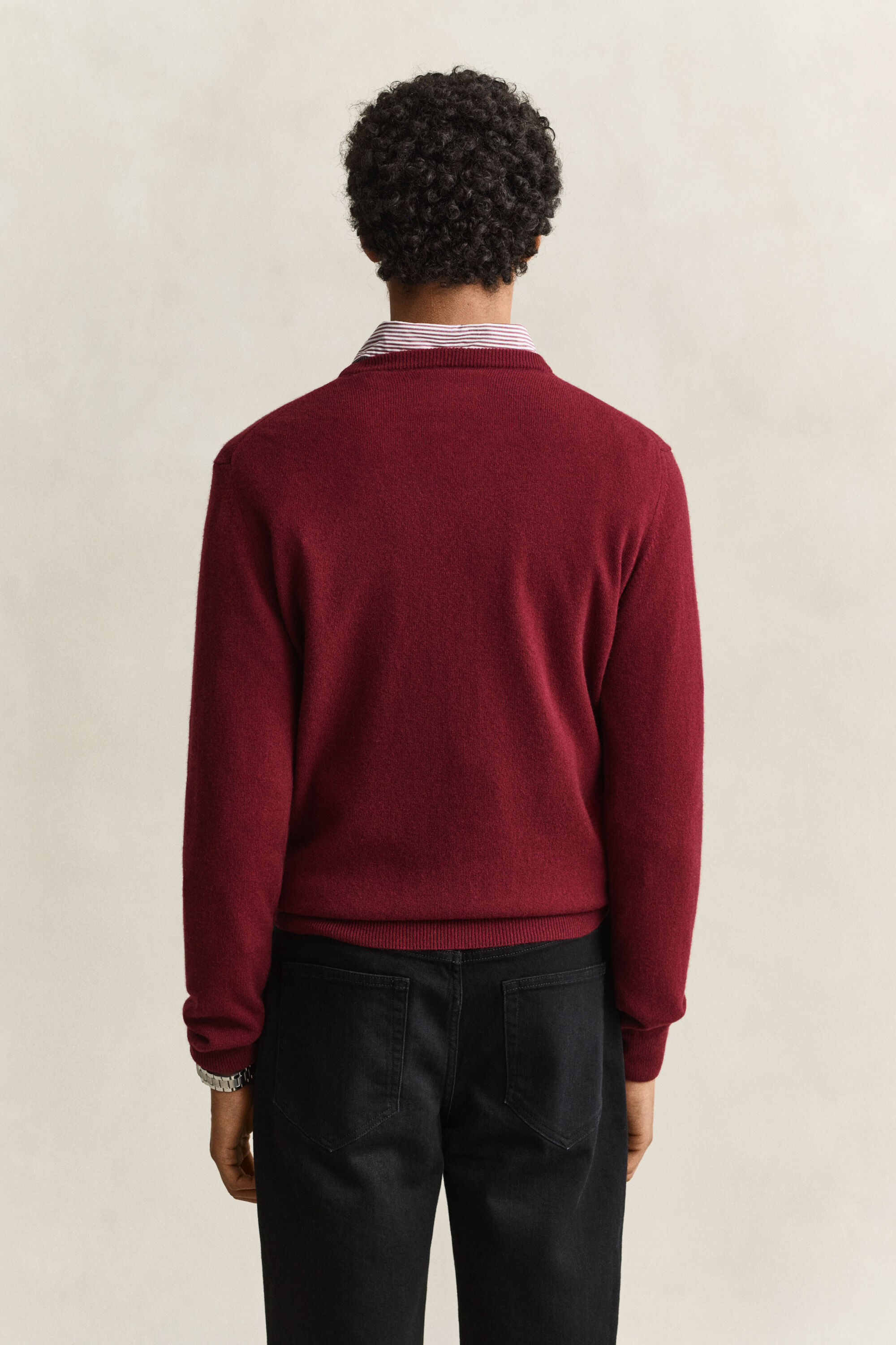 Rundhalspullover aus Lambswool