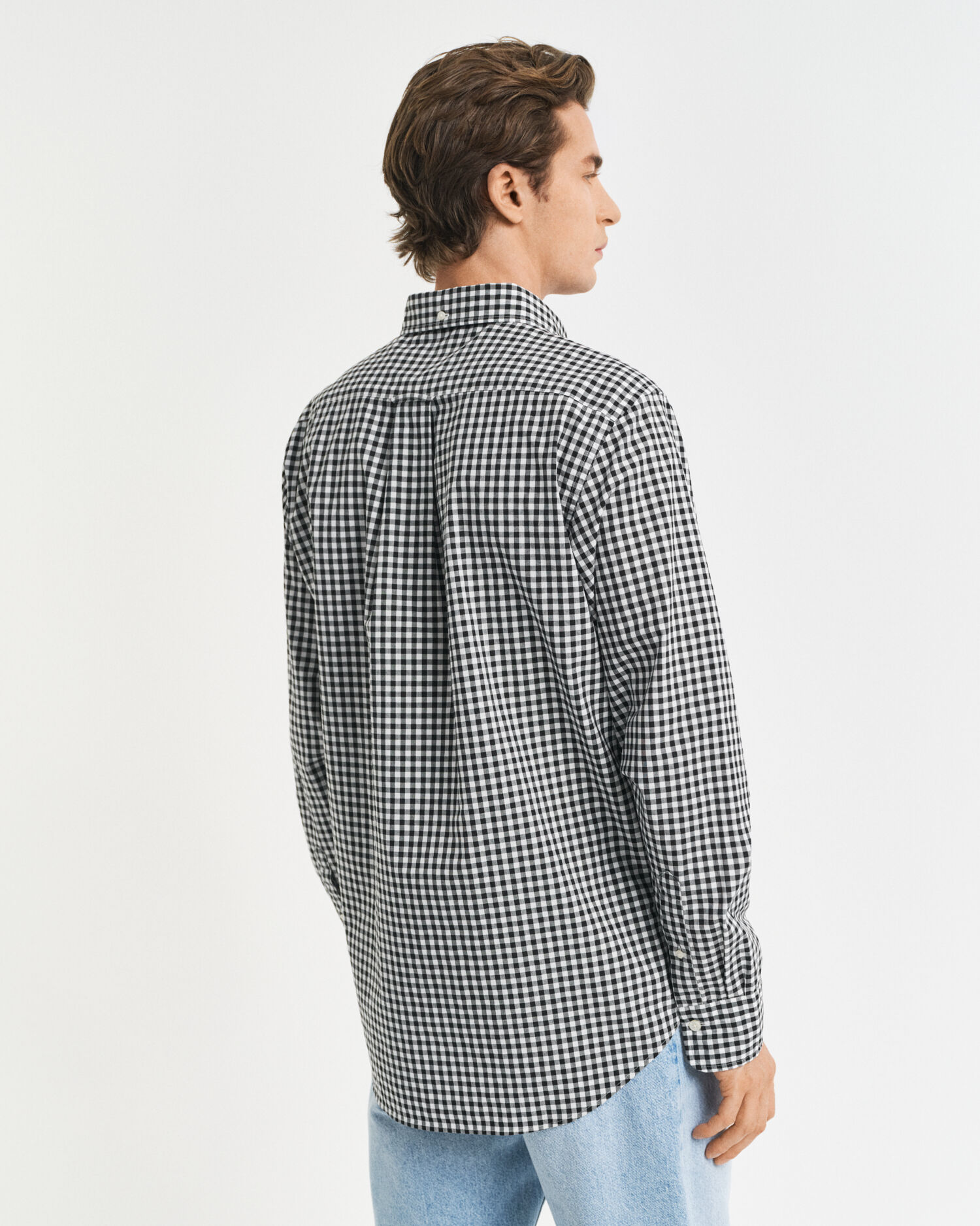 Regular Fit Classic Gingham Popeline Hemd