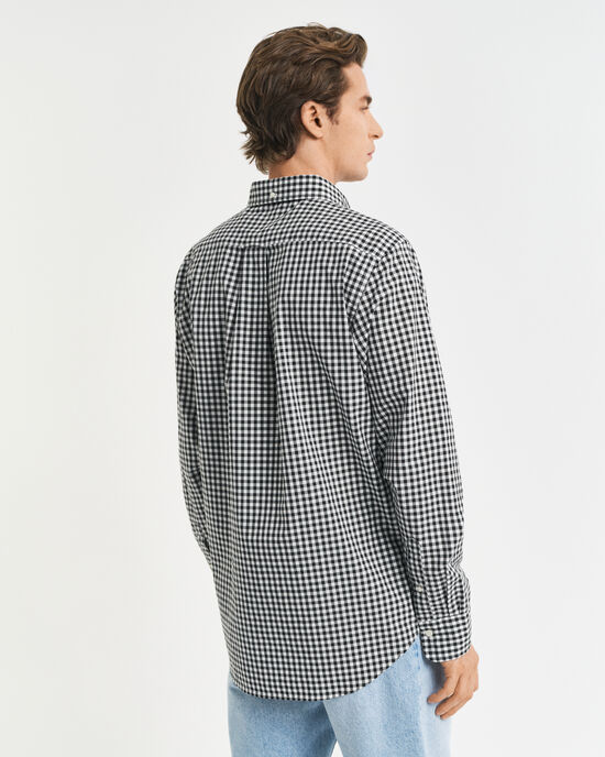 Regular Fit Classic Gingham Popeline Hemd