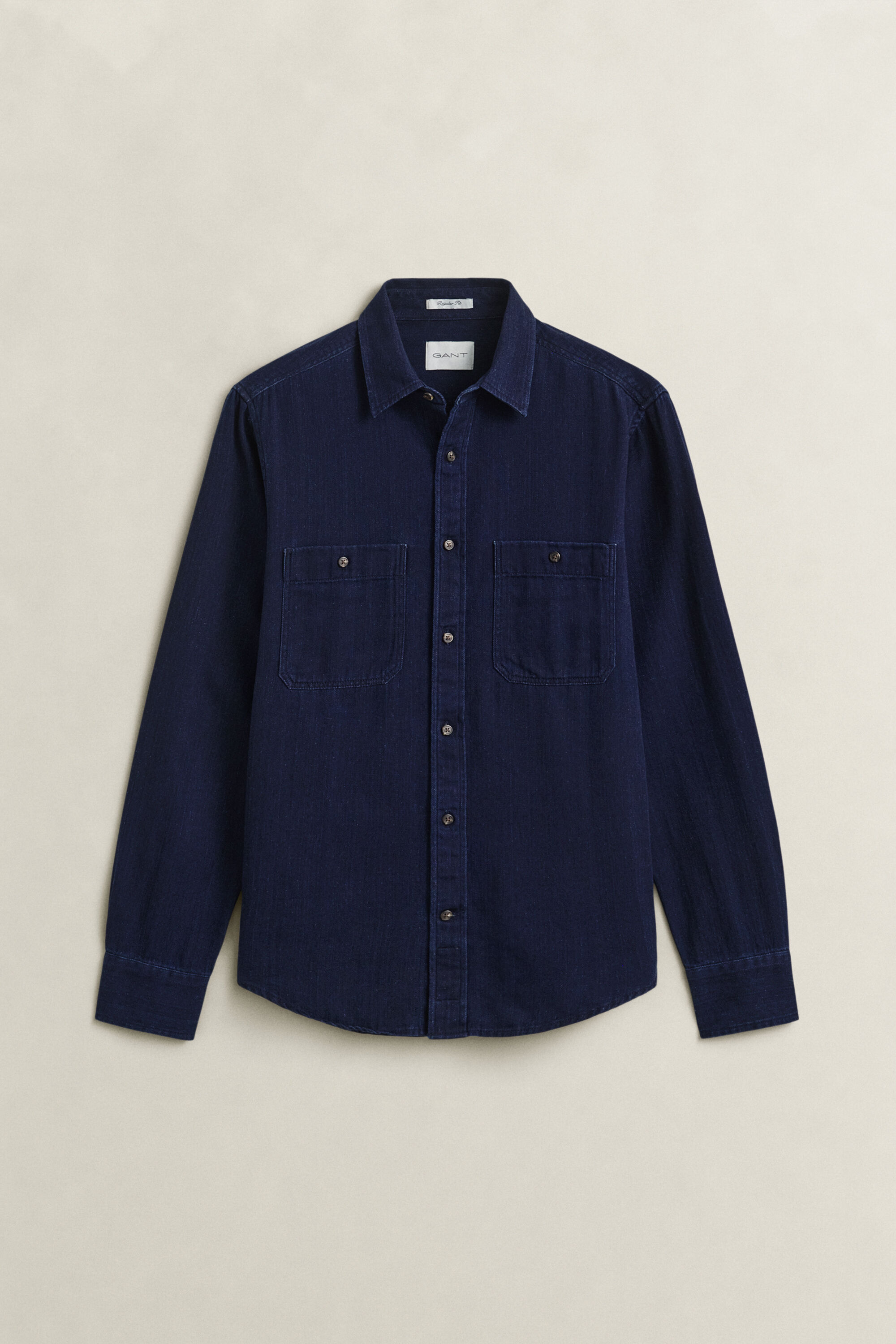 Indigo Herringbone Hemd