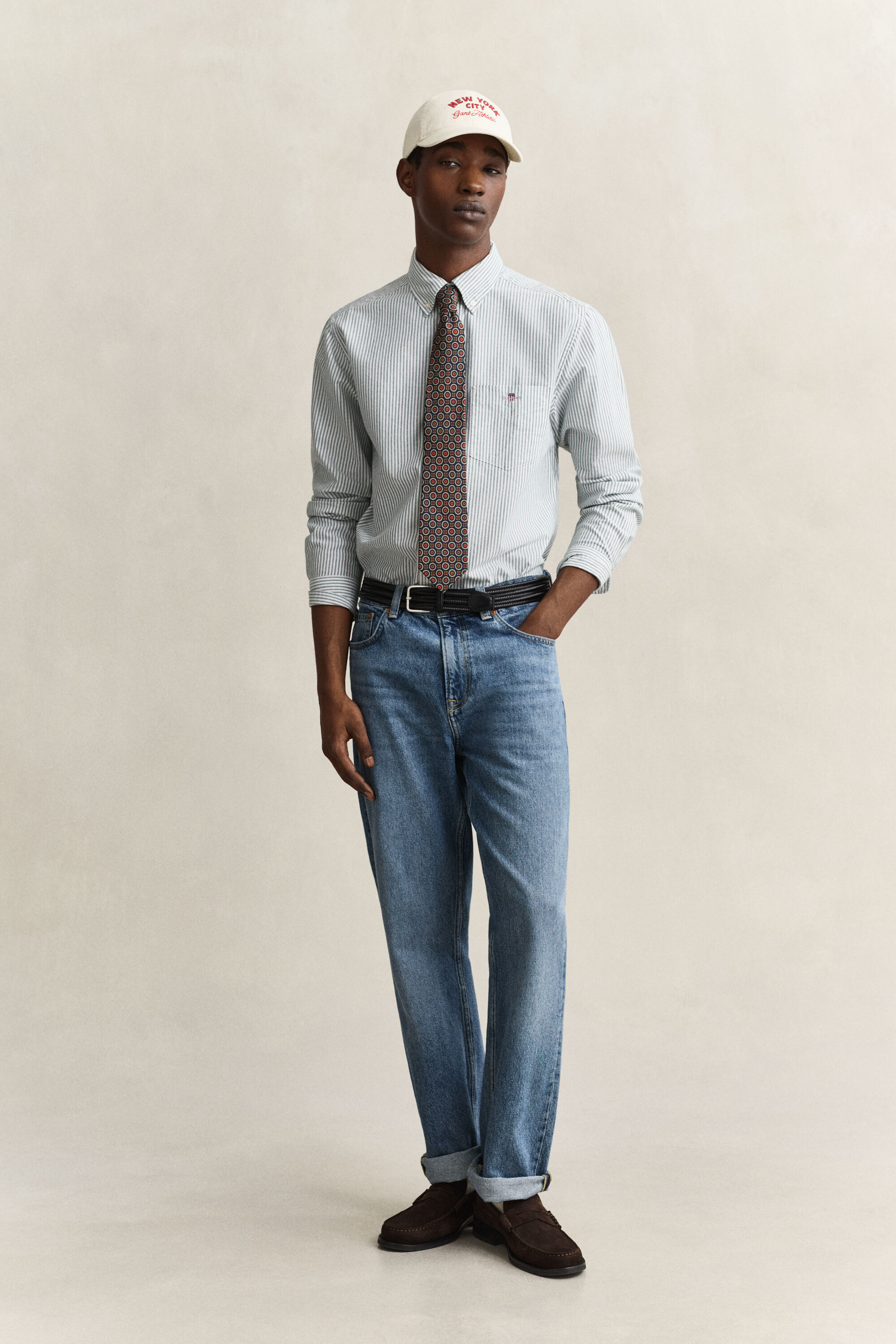 Classic Regular Fit Oxford-Hemd mit Streifen