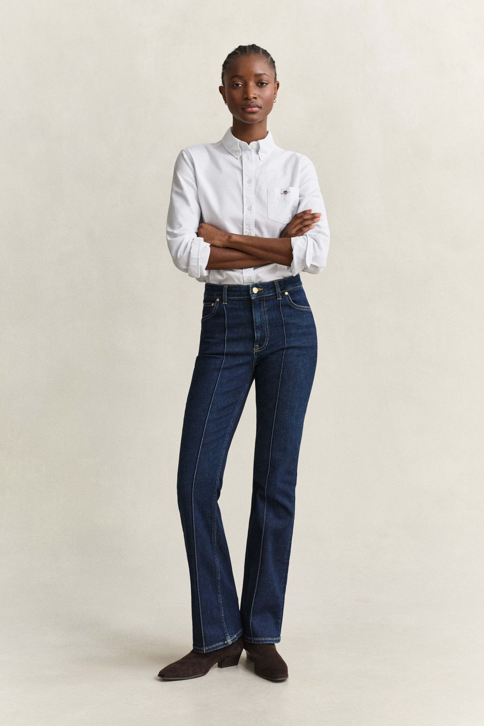 Classic Oxford-Bluse mit Streifen