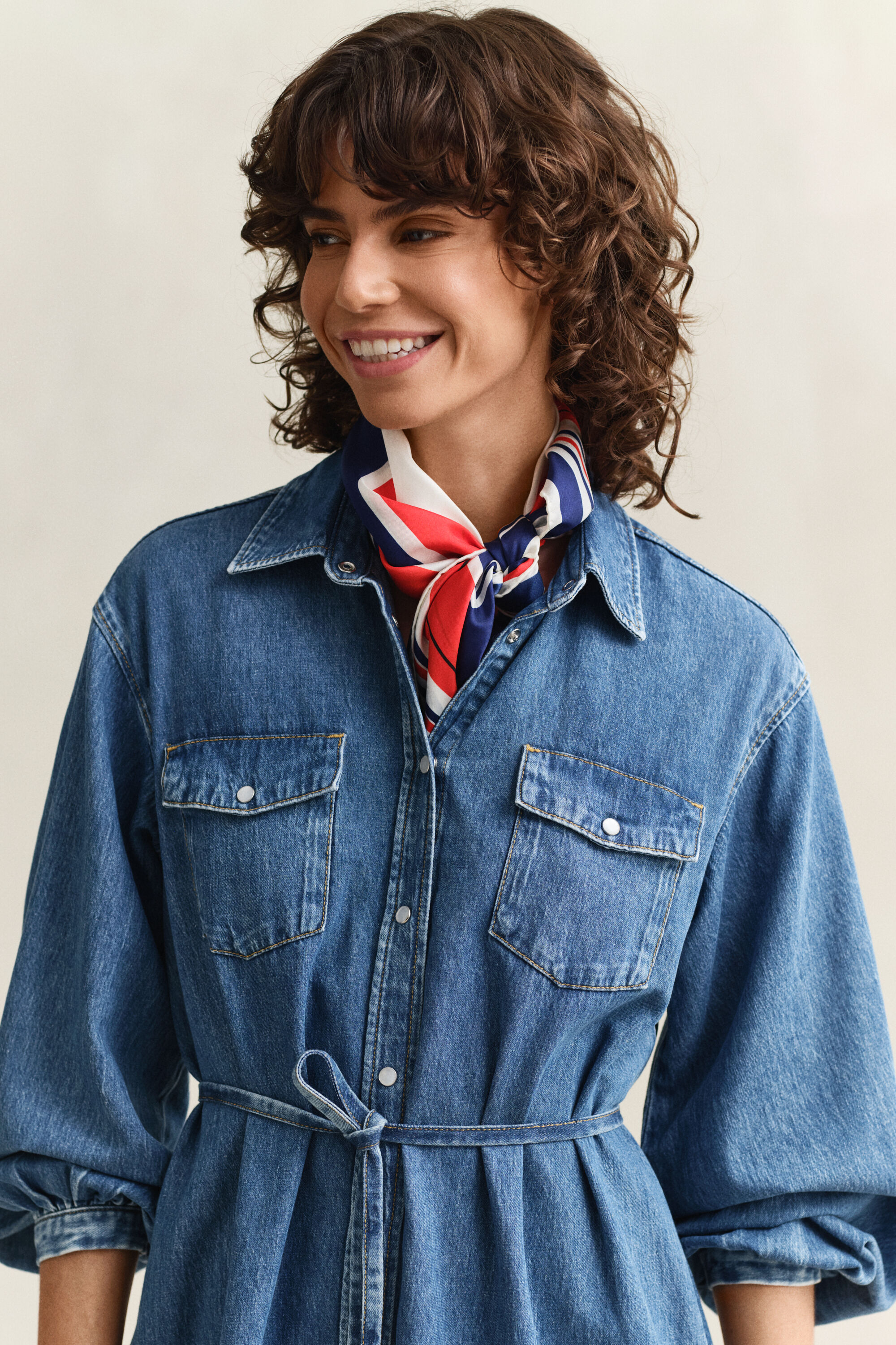 Hemdblusenkleid aus Denim