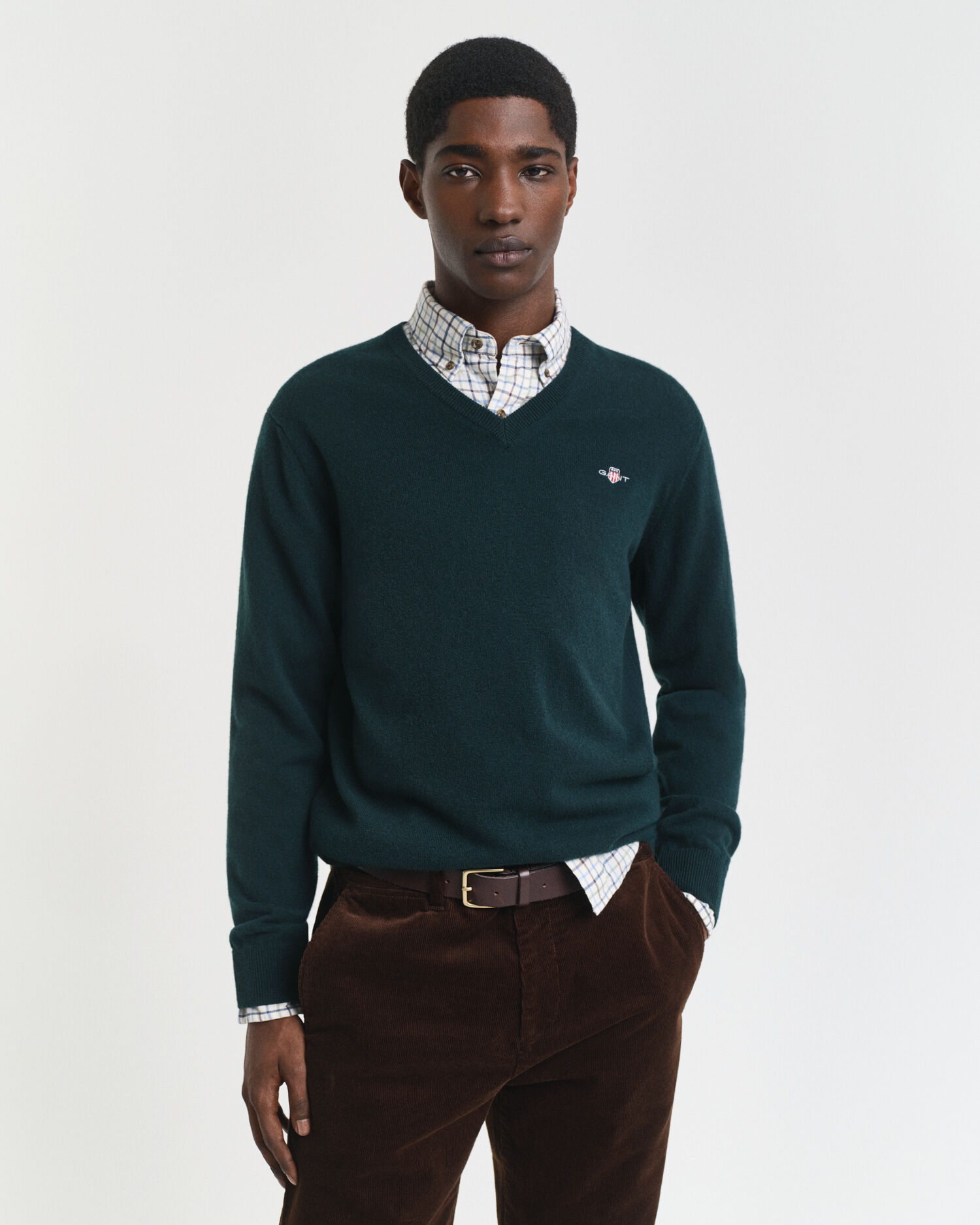 Superfine Lambswool V-Neck Pullover