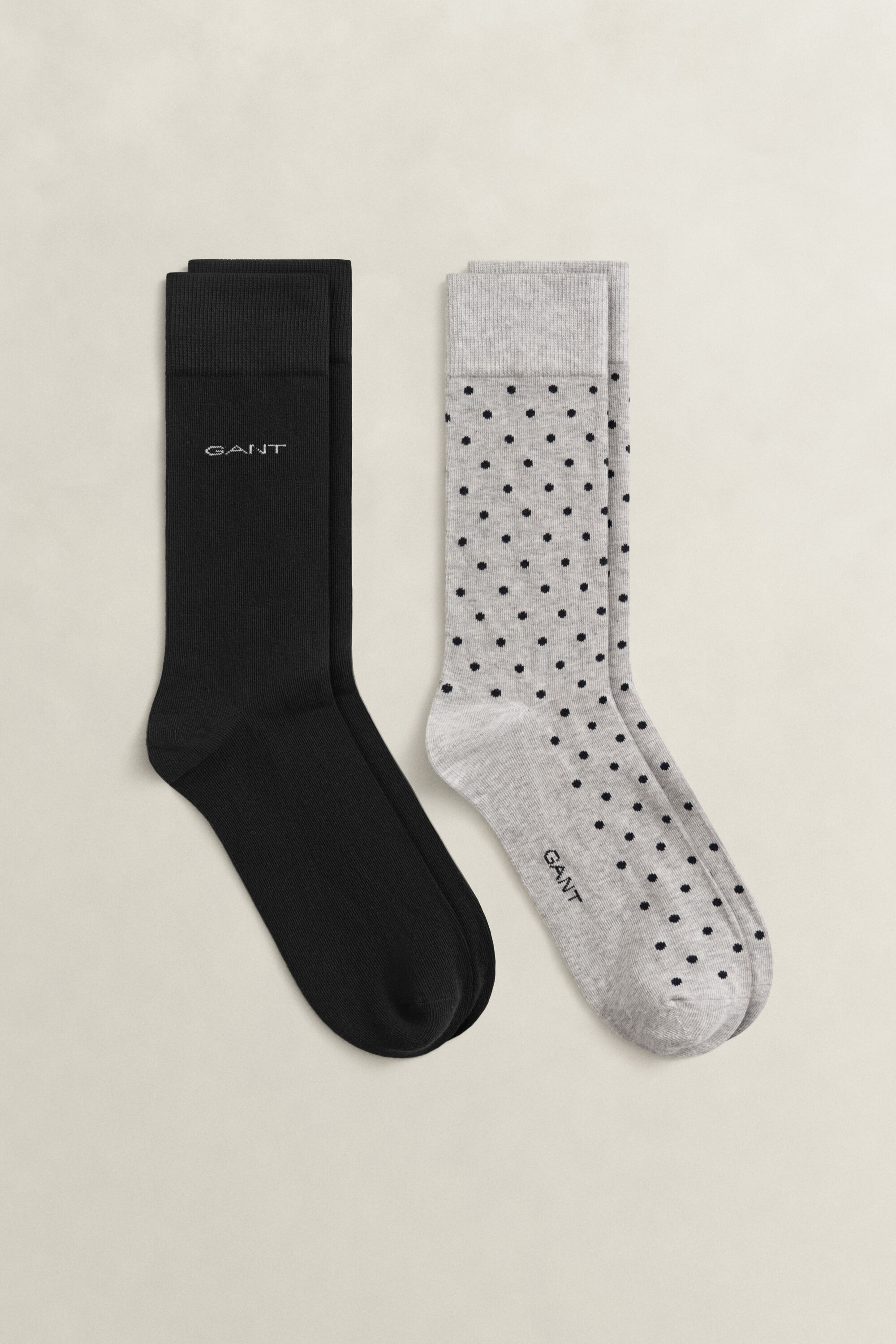 2er-Pack Socken Einfarbig & Getupft