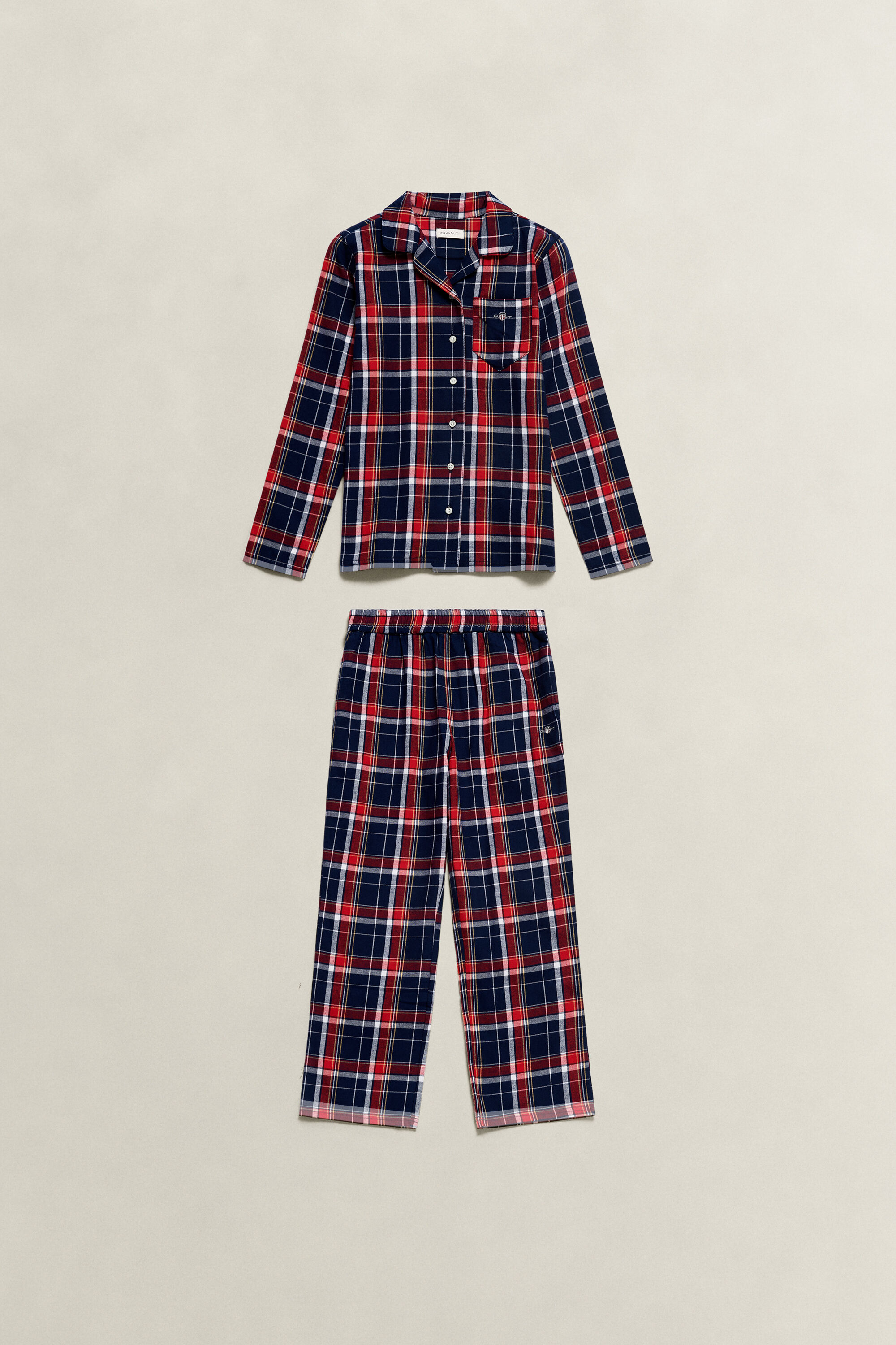 Teens Flanellpyjama mit Tartan-Muster